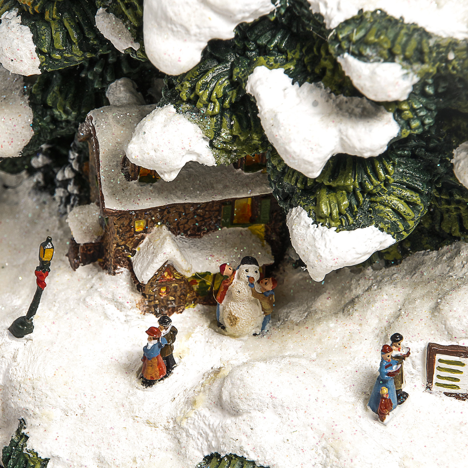 Thomas Kinkade "Village Christmas" Illuminated Tree