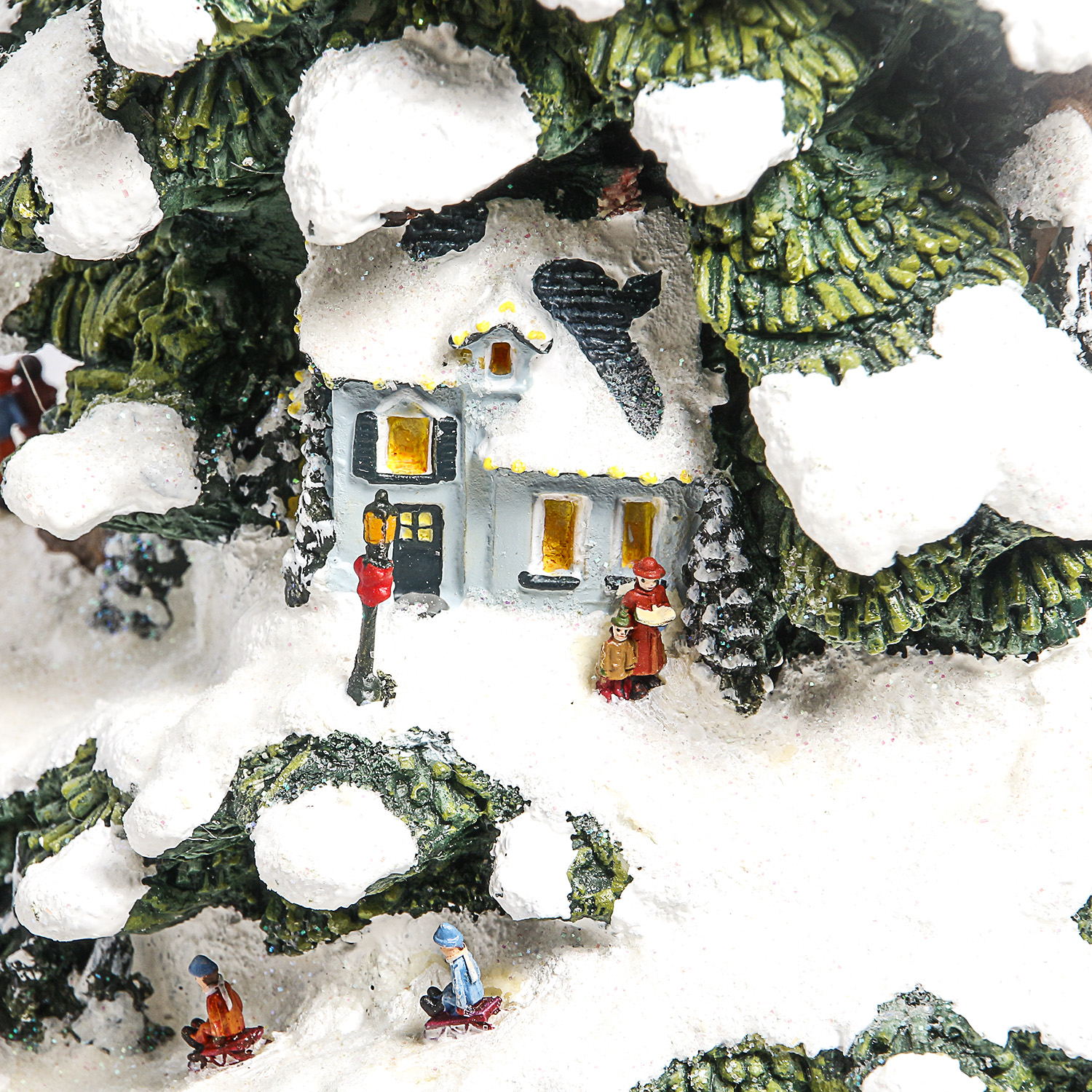 Thomas Kinkade "Village Christmas" Illuminated Tree