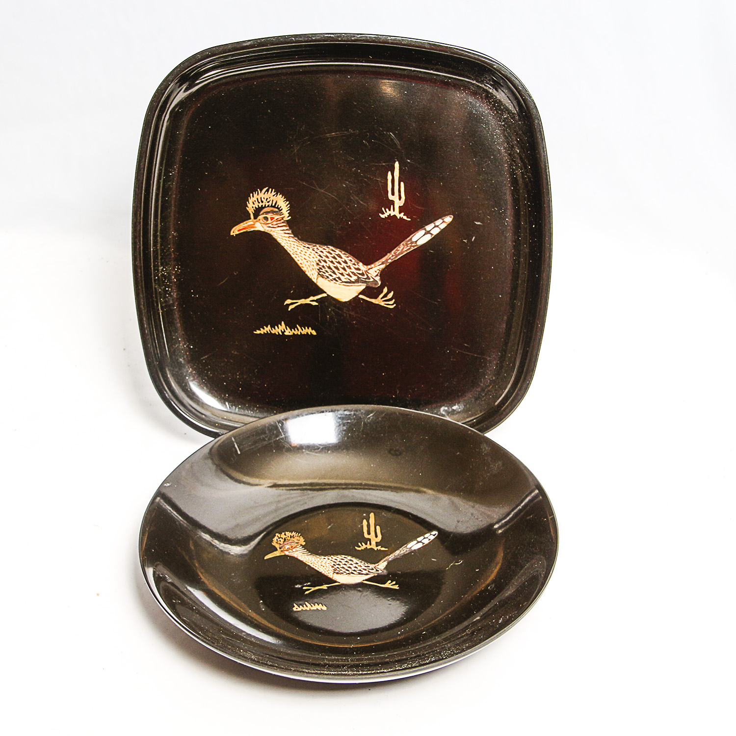 Vintage Couroc of Monterey Resin Trays