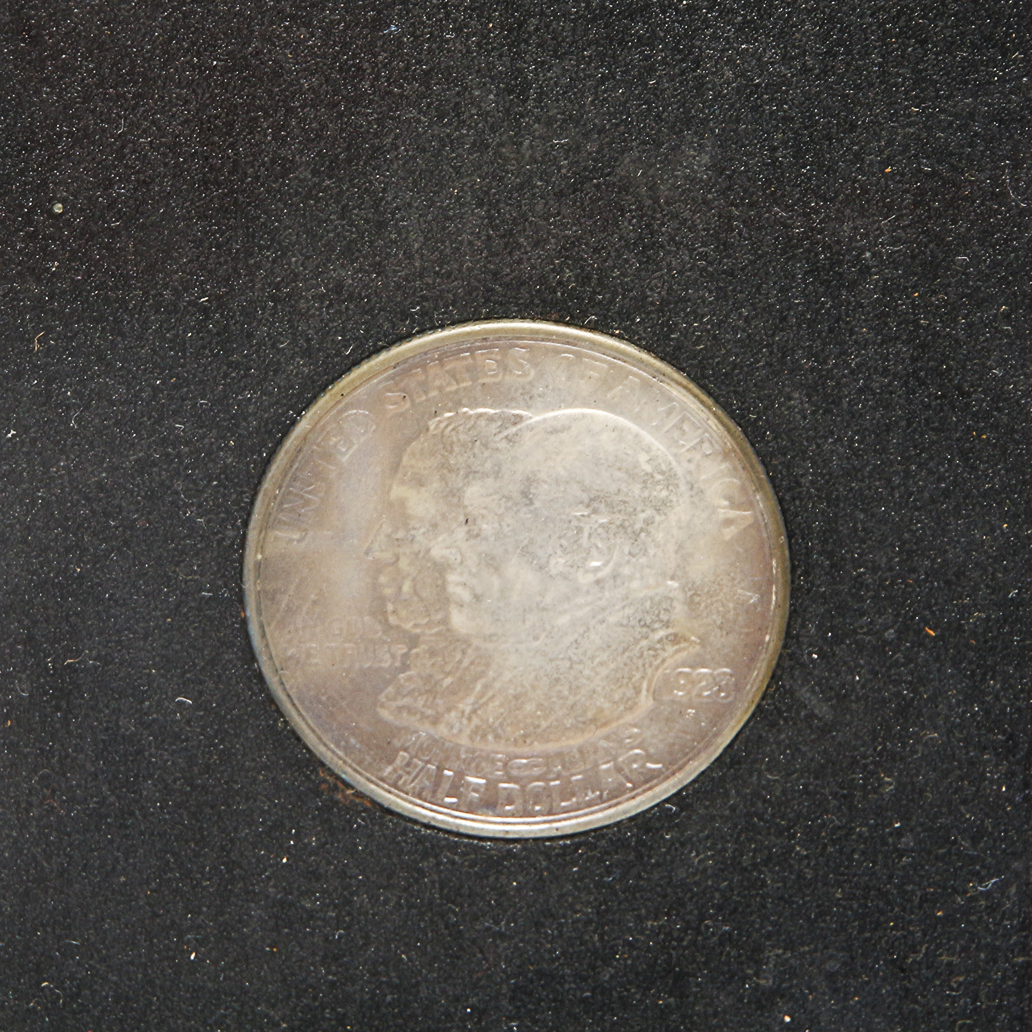 Framed Collection of U.S. Commemorative Silver Half Dollars 1825-1925