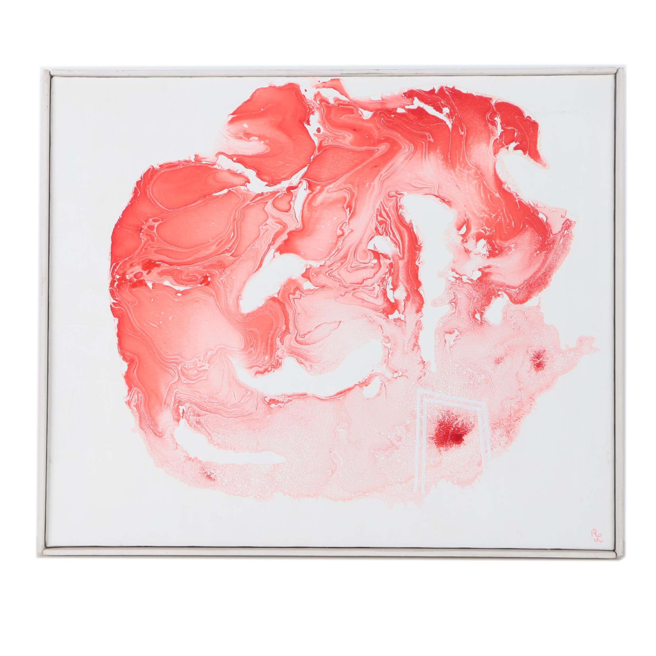 R.J. Lindstrom Mixed Media Painting "Rune of Strength and New Beginnings"