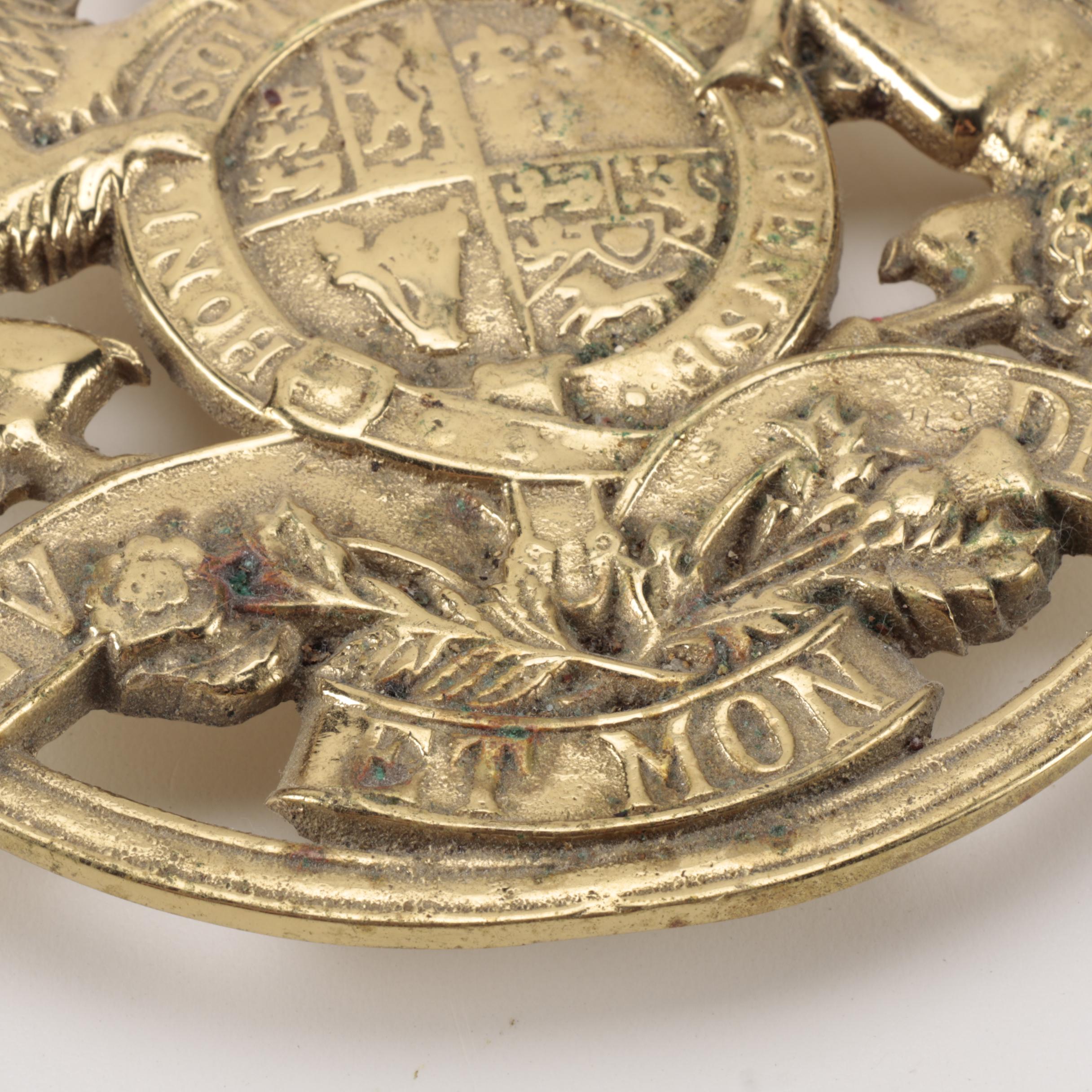 Copyright 1953 Brass Kings Arms Trivet