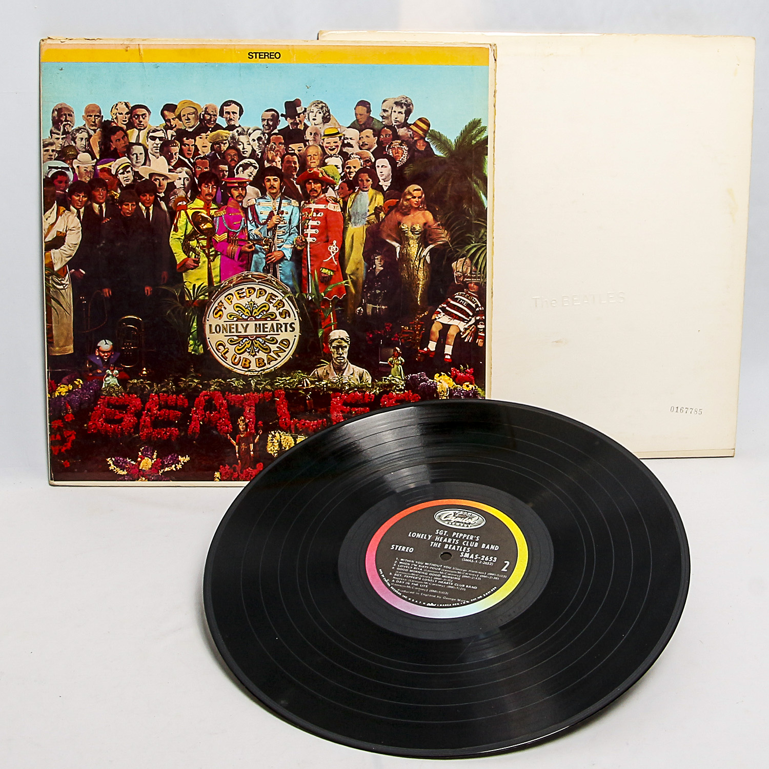 Beatles "White Album" and "Sgt. Pepper's" LPs