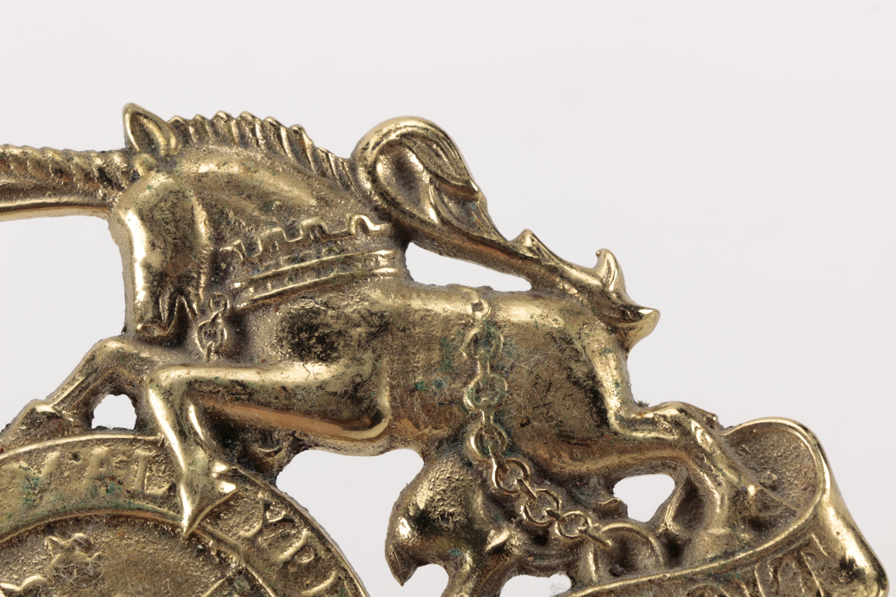 Copyright 1953 Brass Kings Arms Trivet