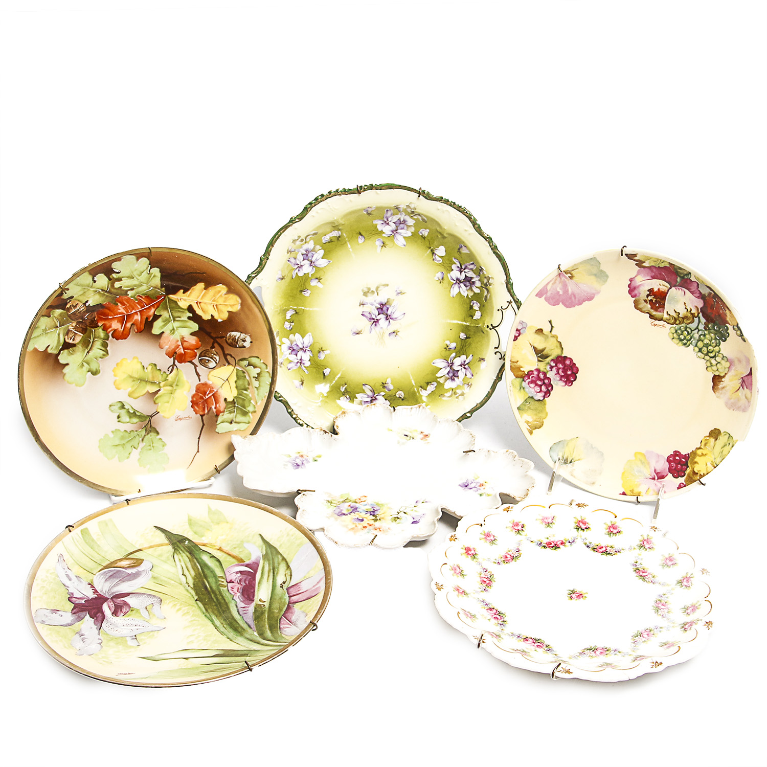 Grouping of Vintage Porcelain Plates