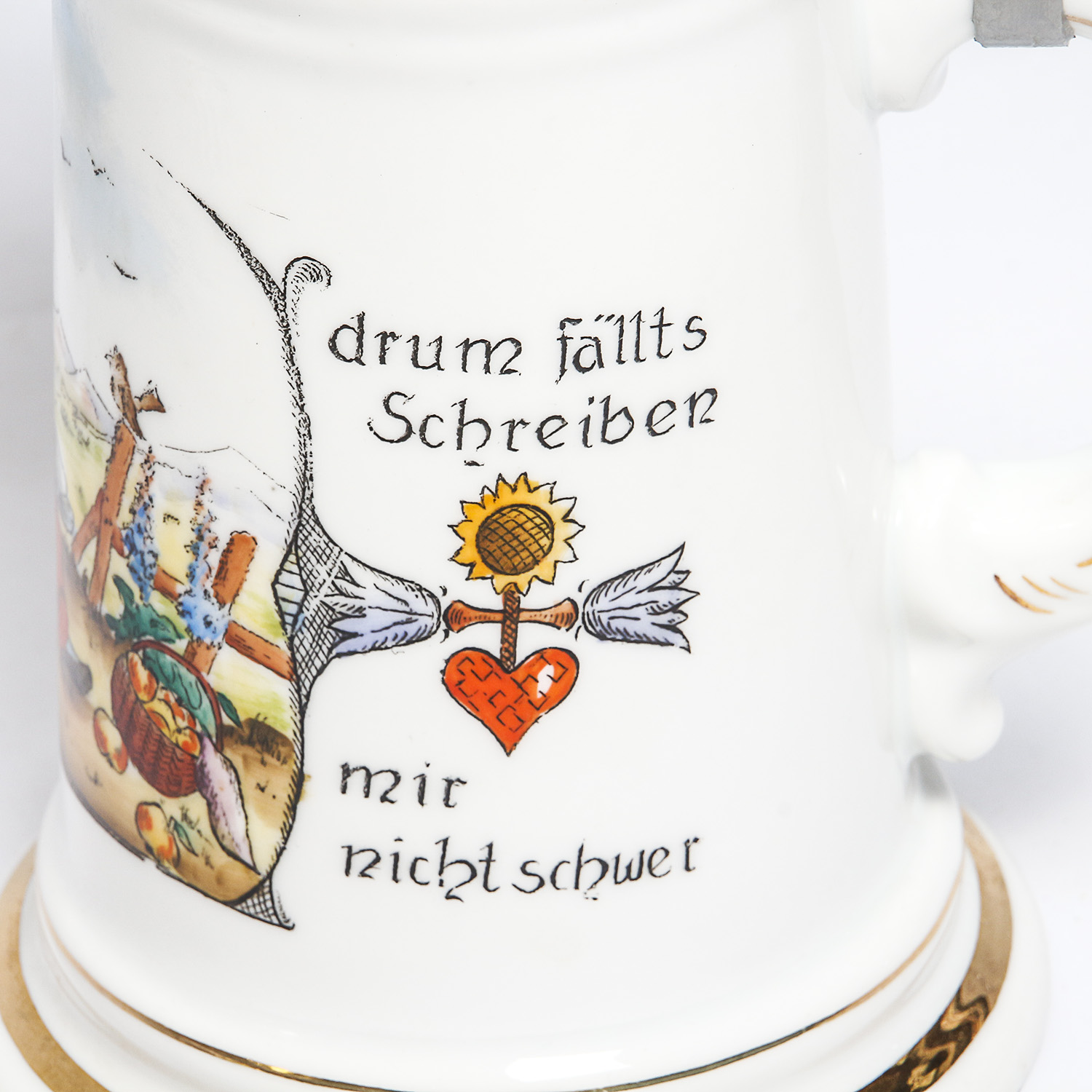 Pair of Vintage German Beer Steins