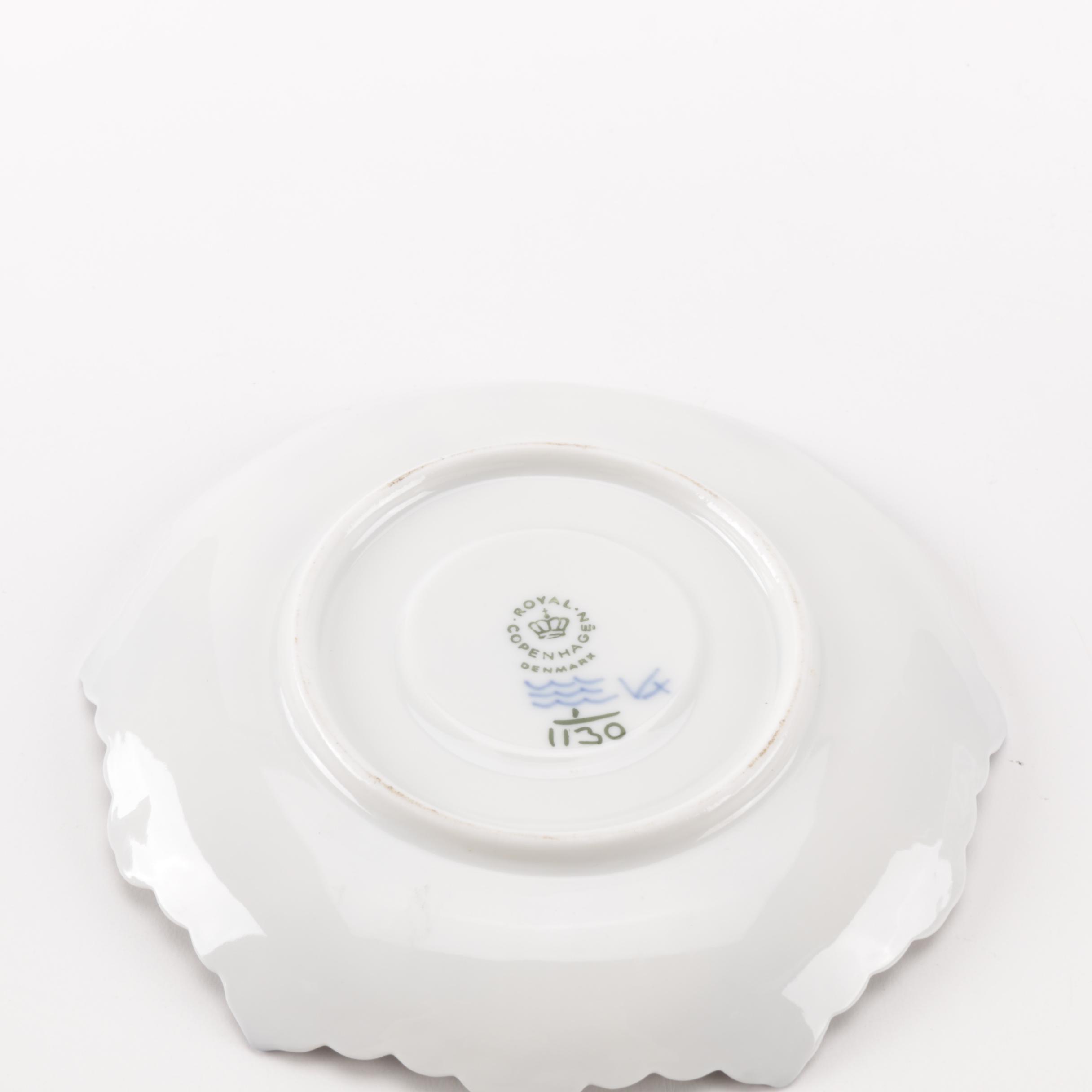 Circa 1930 Royal Copenhagen Porcelain Teacup and Saucer