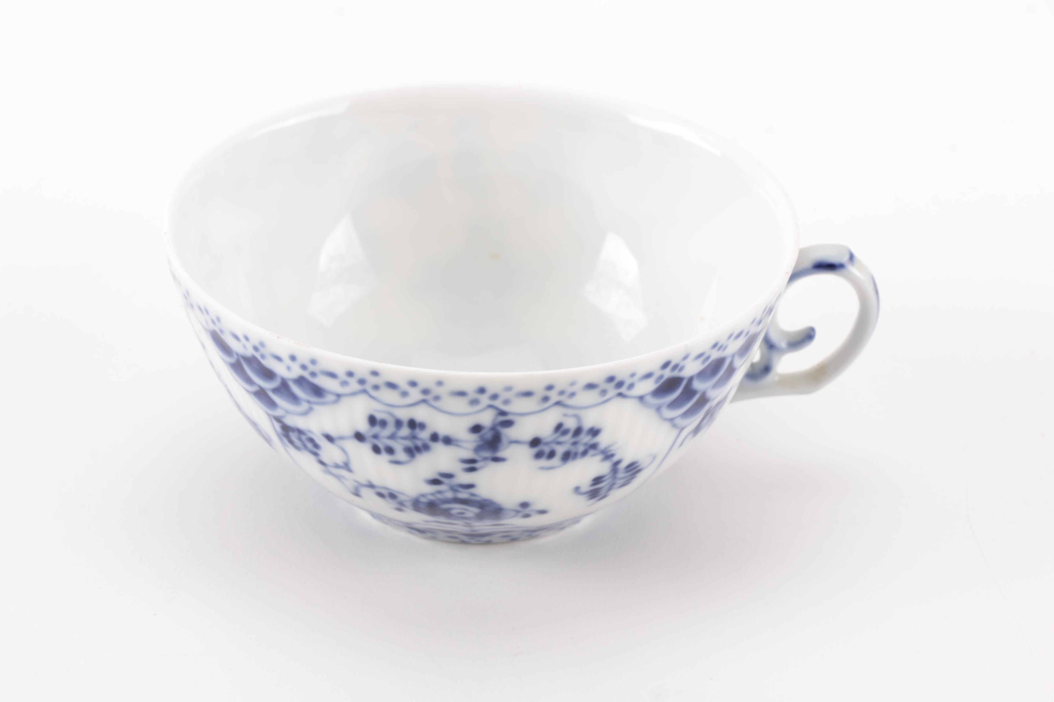 Circa 1930 Royal Copenhagen Porcelain Teacup and Saucer