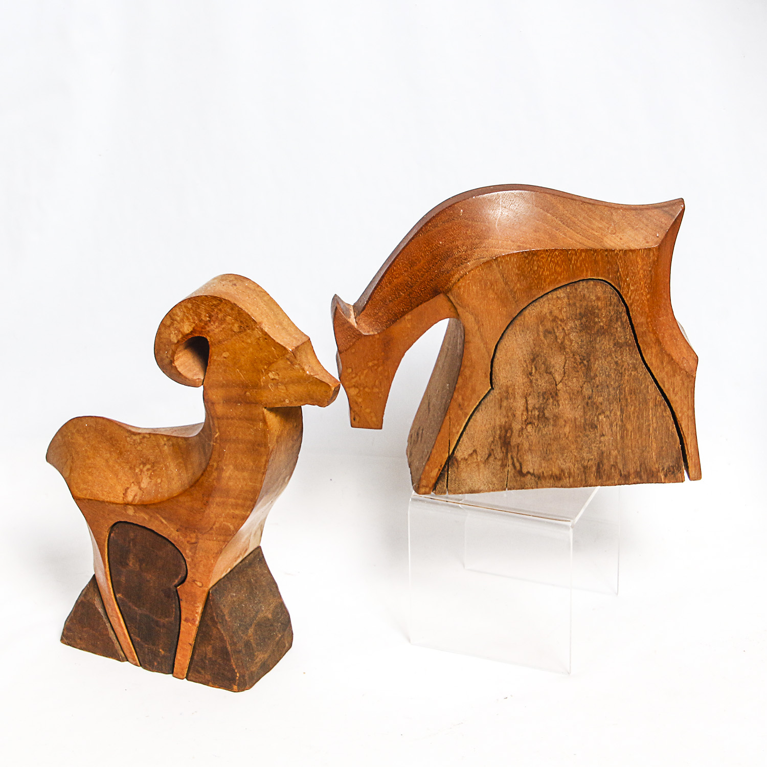 Hand-Carved Wooden Animal Figures