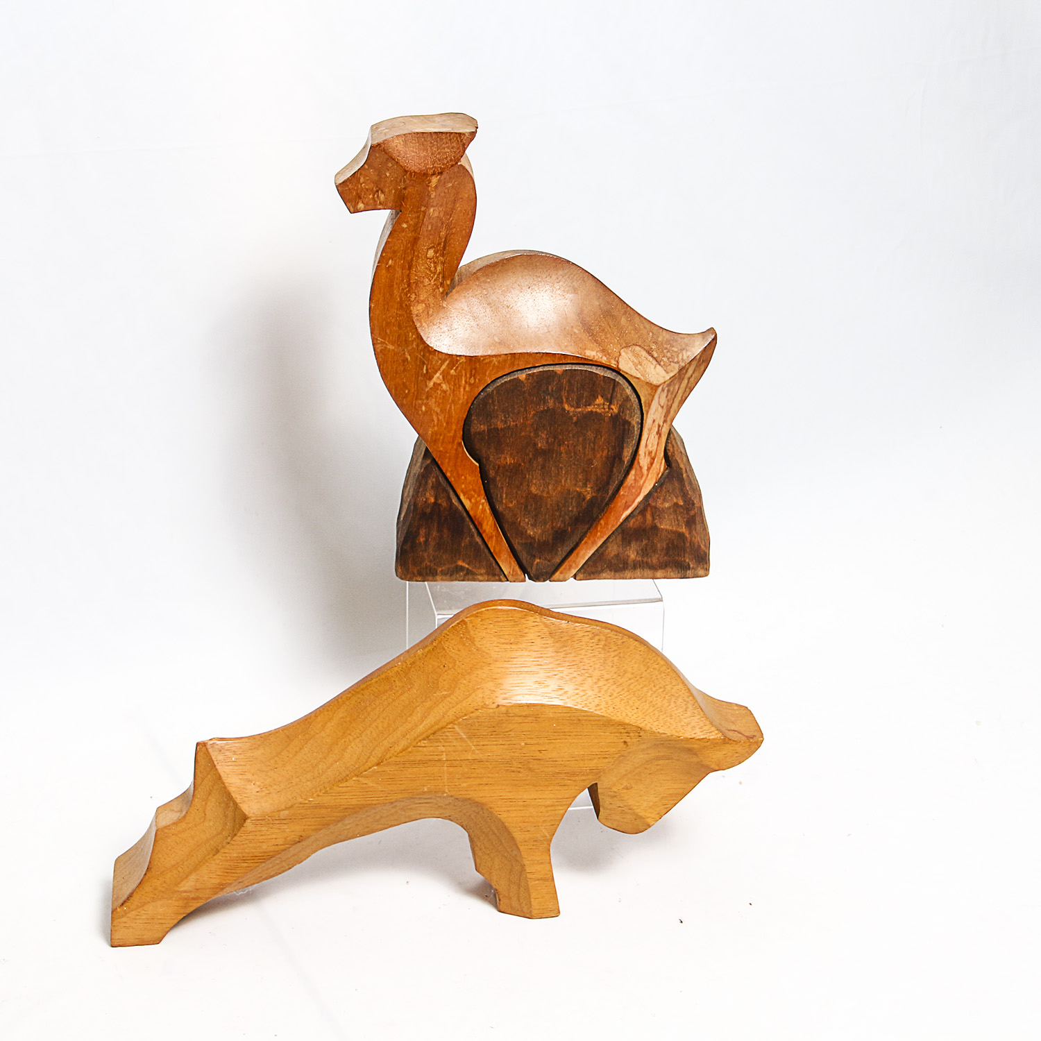 Hand-Carved Wooden Animal Figures