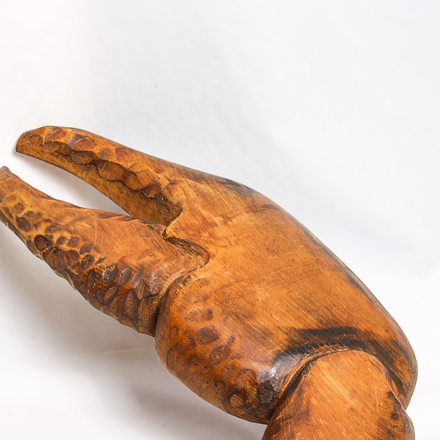 Large Hand-Carved Wooden Sea Creatures