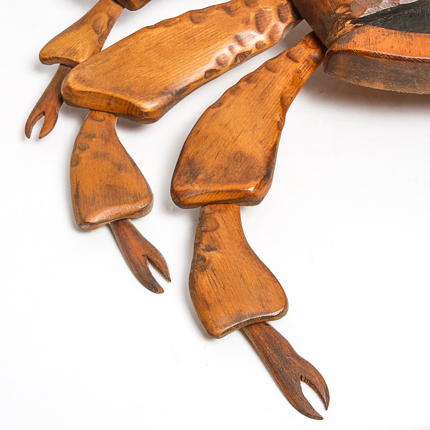 Large Hand-Carved Wooden Sea Creatures