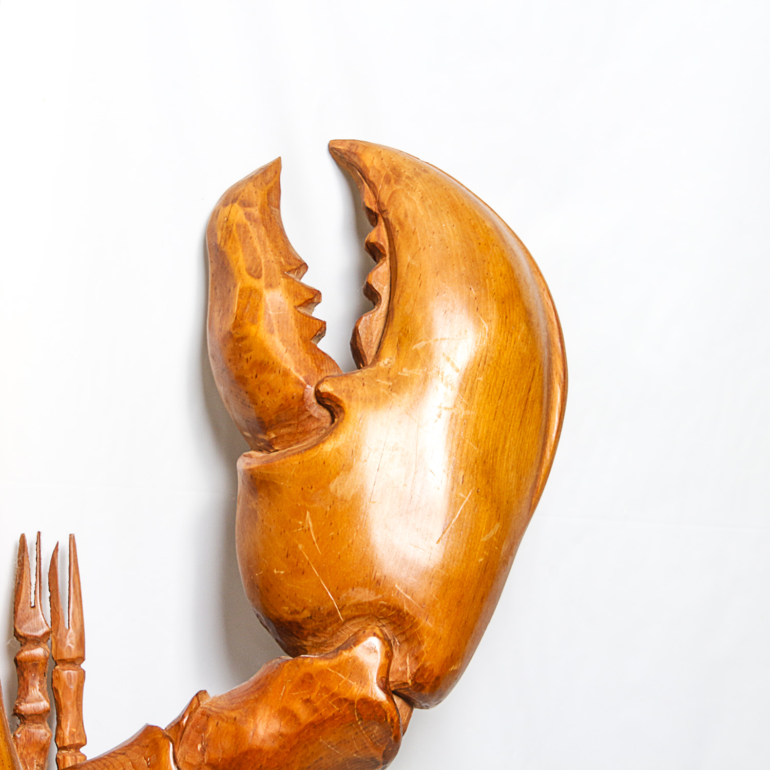 Large Hand-Carved Wooden Sea Creatures