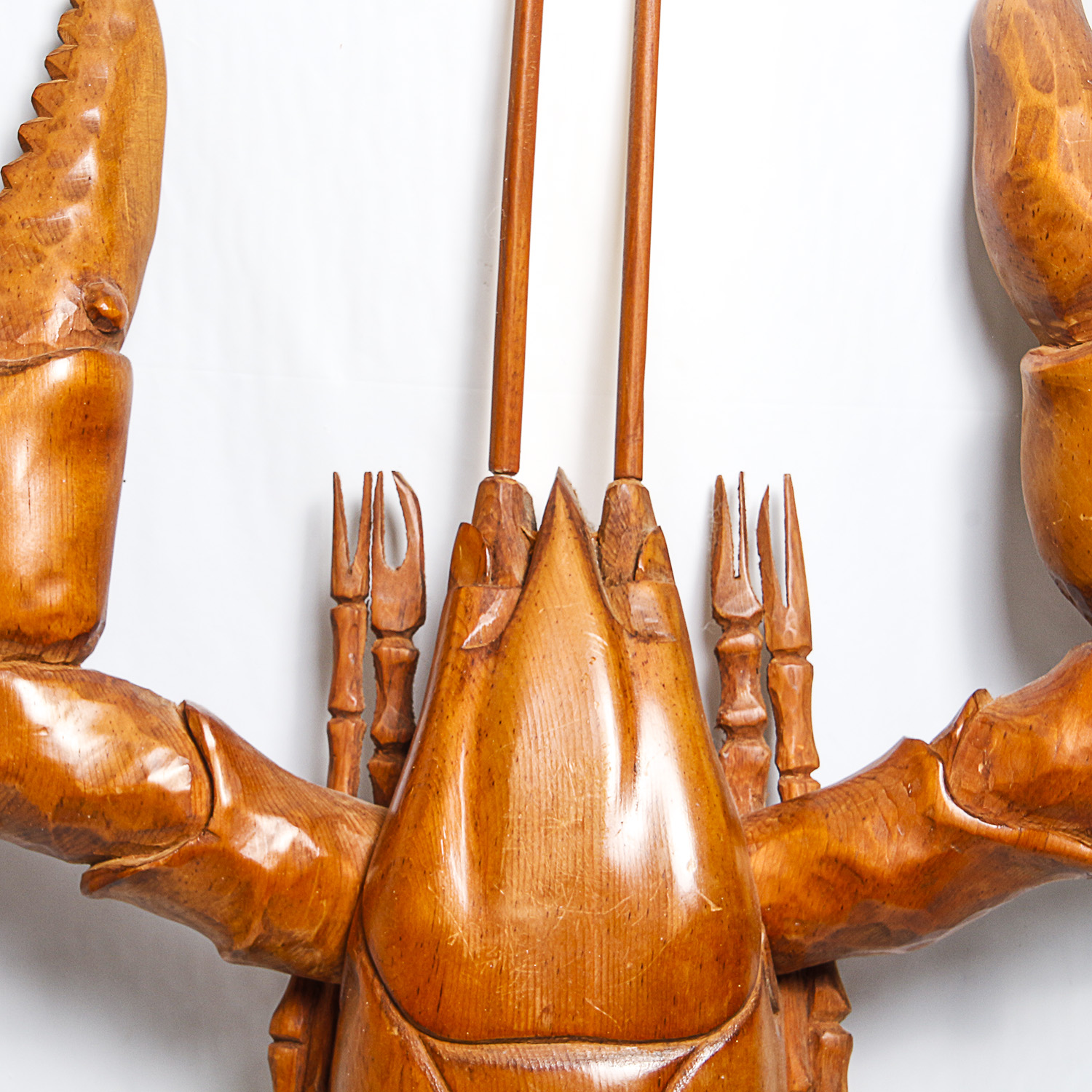 Large Hand-Carved Wooden Sea Creatures