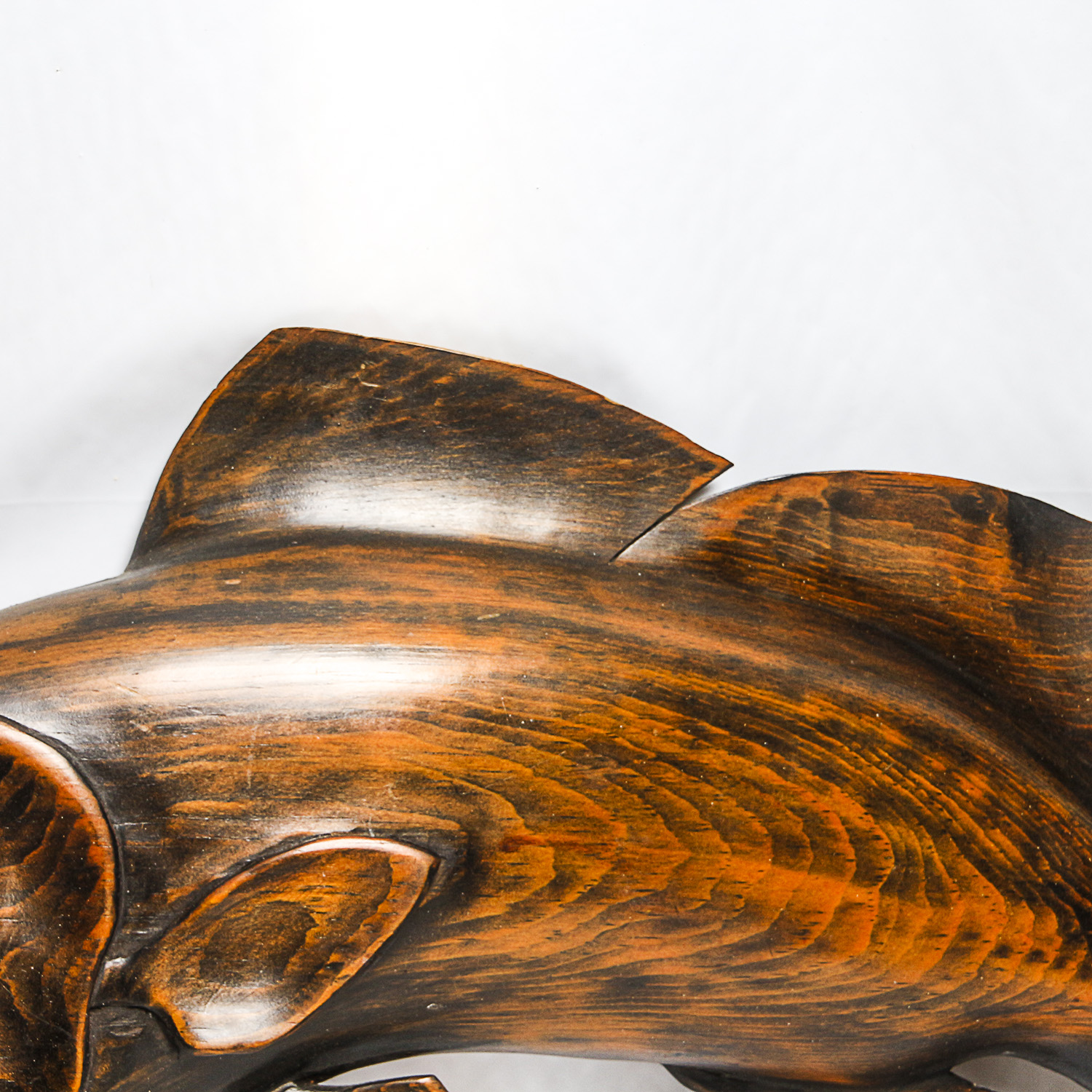 Large Hand-Carved Wooden Sea Creatures