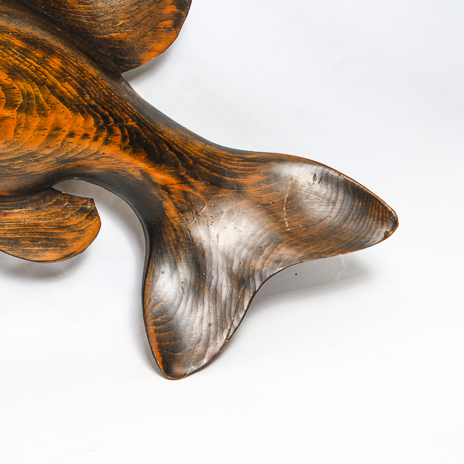 Large Hand-Carved Wooden Sea Creatures