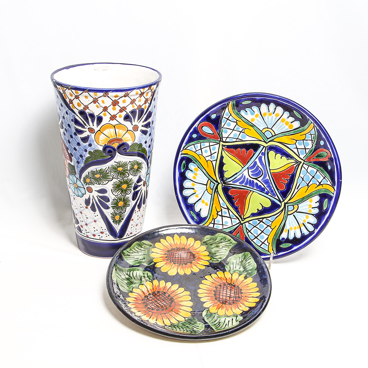 Mexican Talavera Pottery Grouping