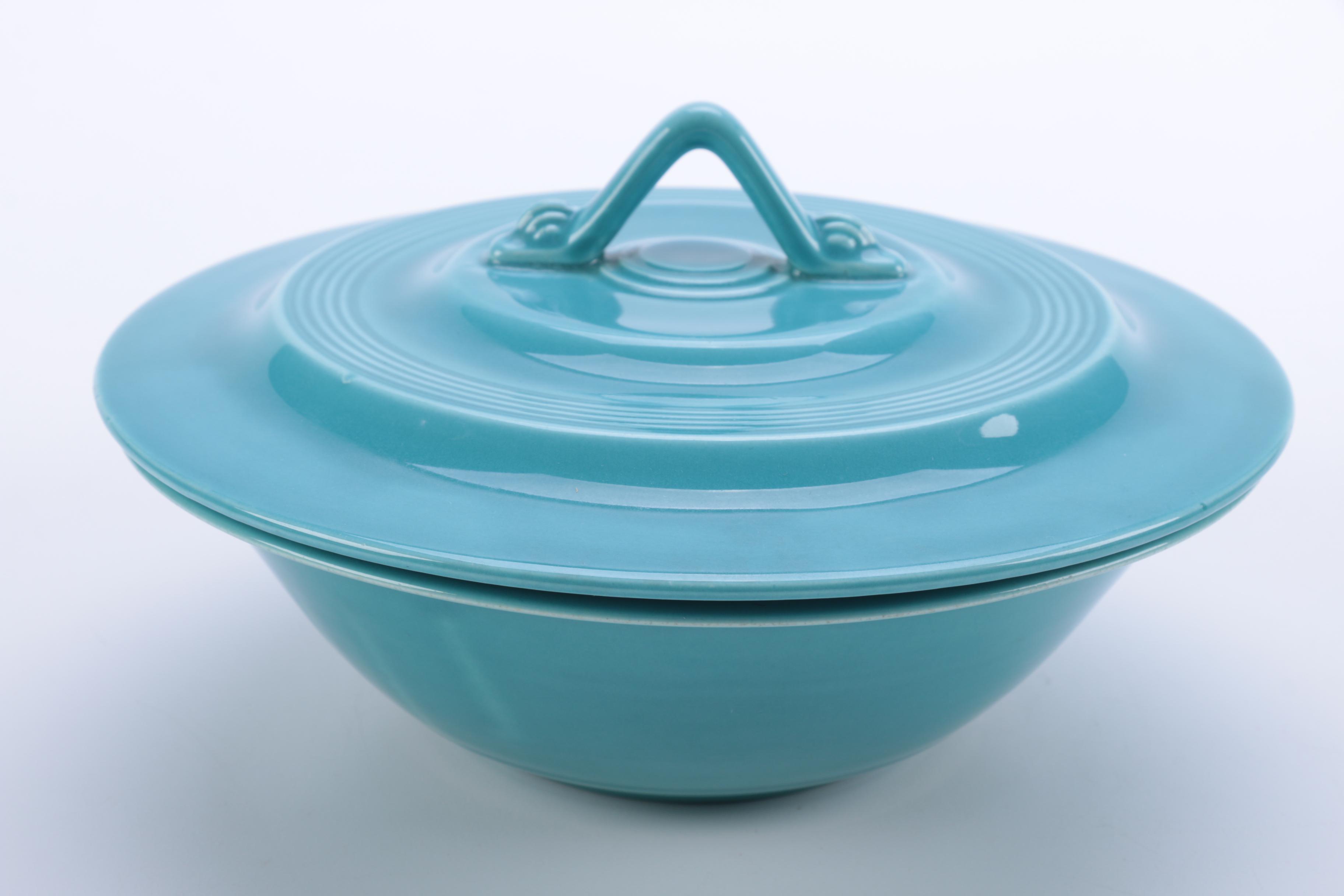 Vintage Homer Laughlin "Harlequin Turquoise" Ceramic Tableware