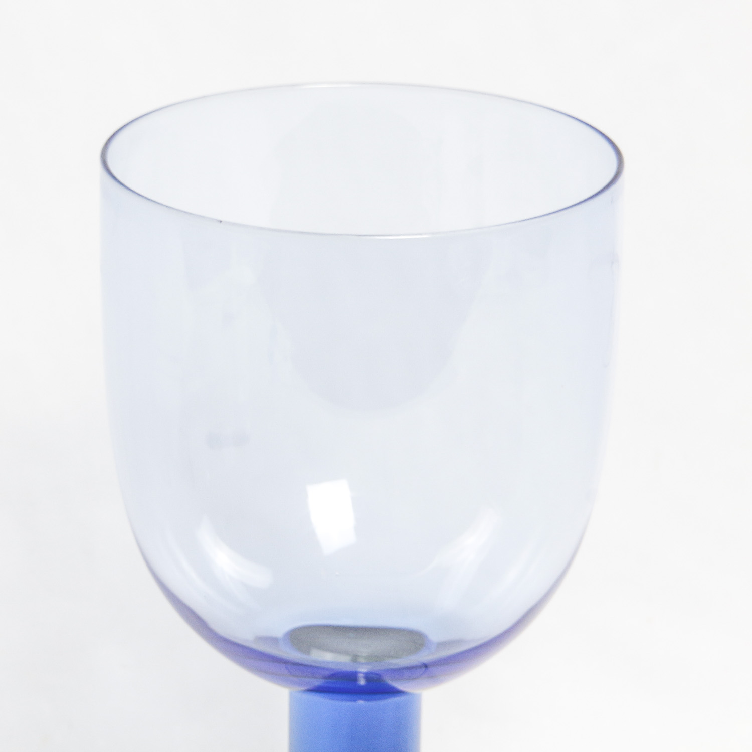Green and Blue Wine Glasses