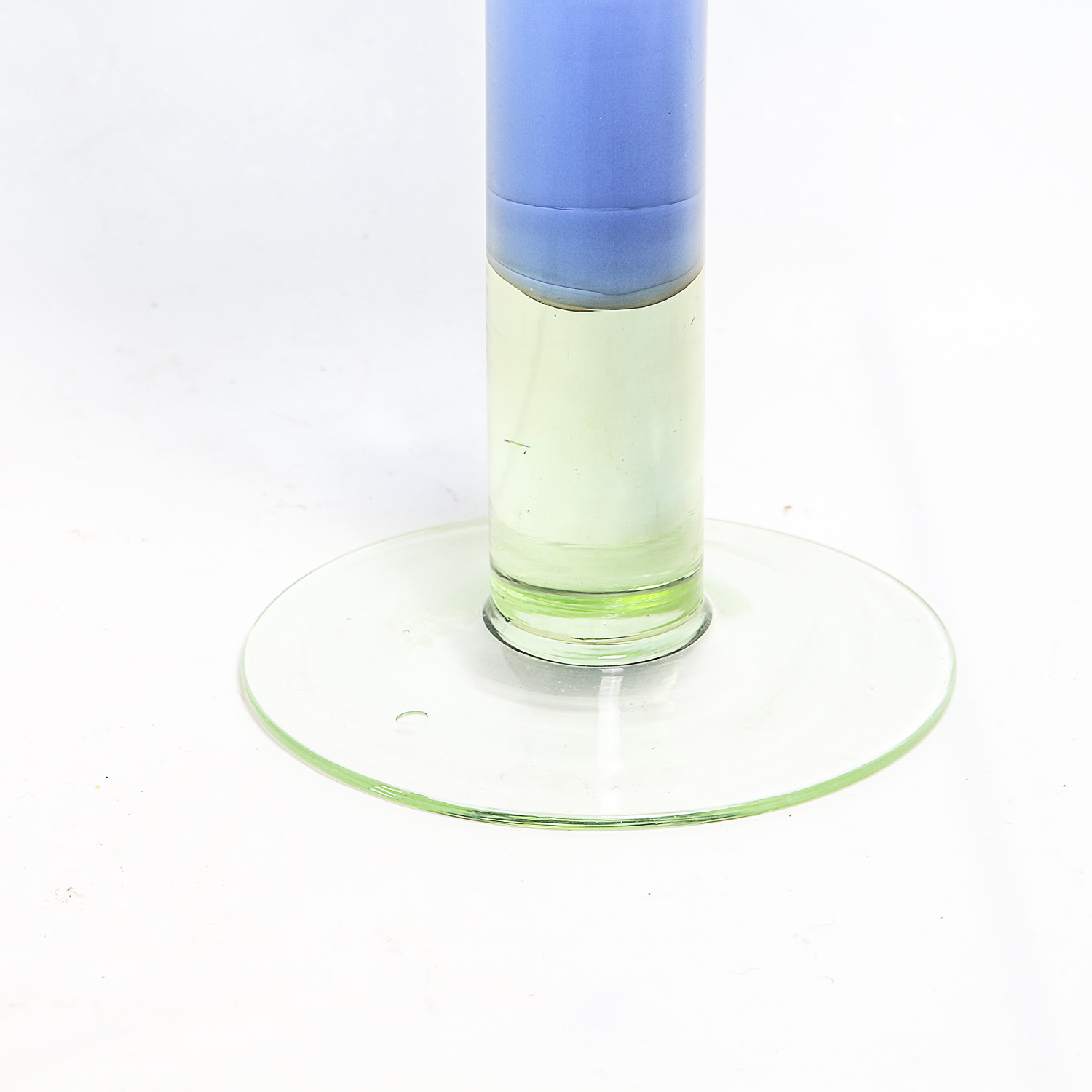 Green and Blue Wine Glasses