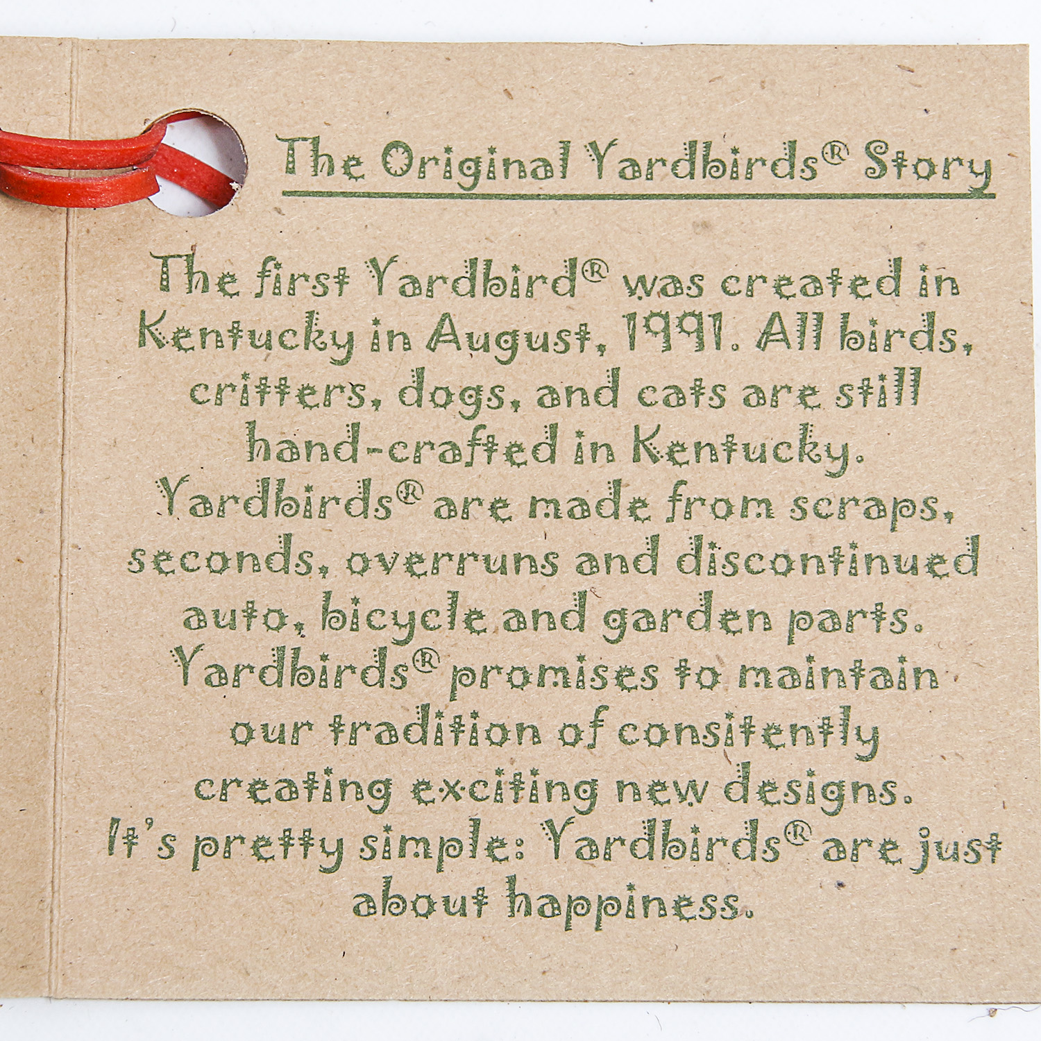 Yardbirds Metal Hand-Crafted "Junkyard Dog"