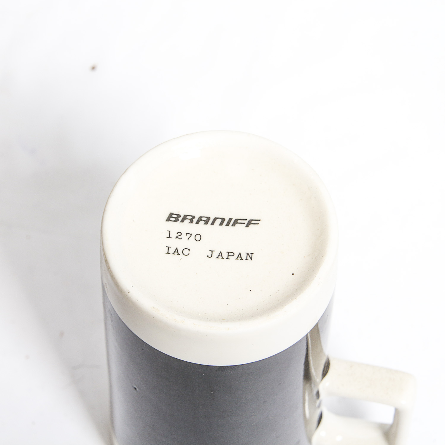 Vintage Black and White Braniff Abco Tableware