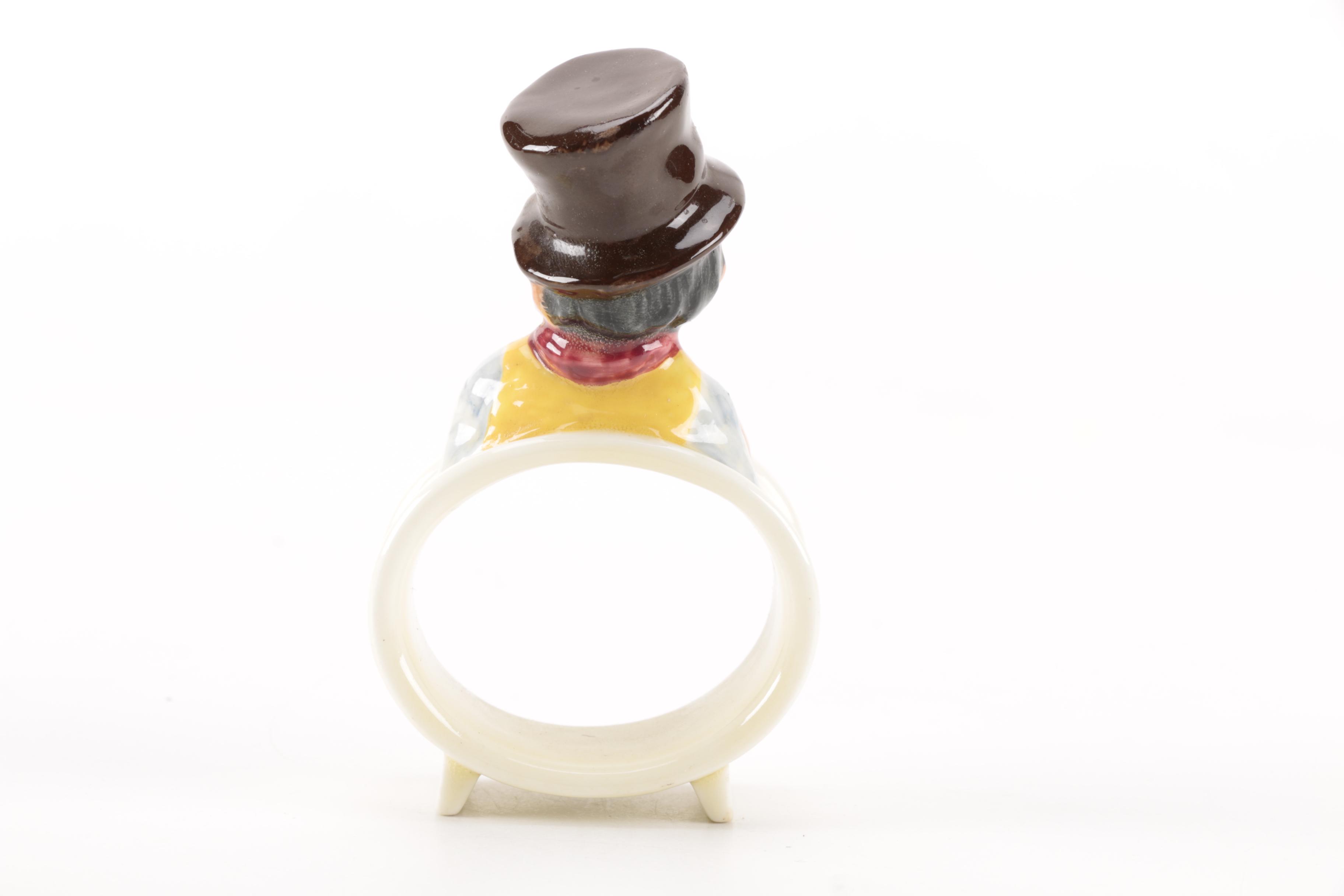 Royal Doulton Napkin Rings Featuring Charles Dickens Characters