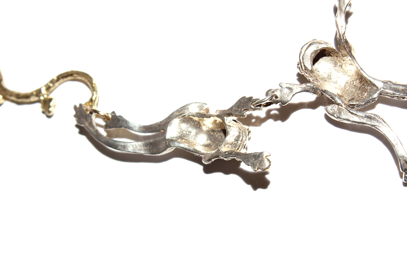 Barry Sterling Silver Frog Choker