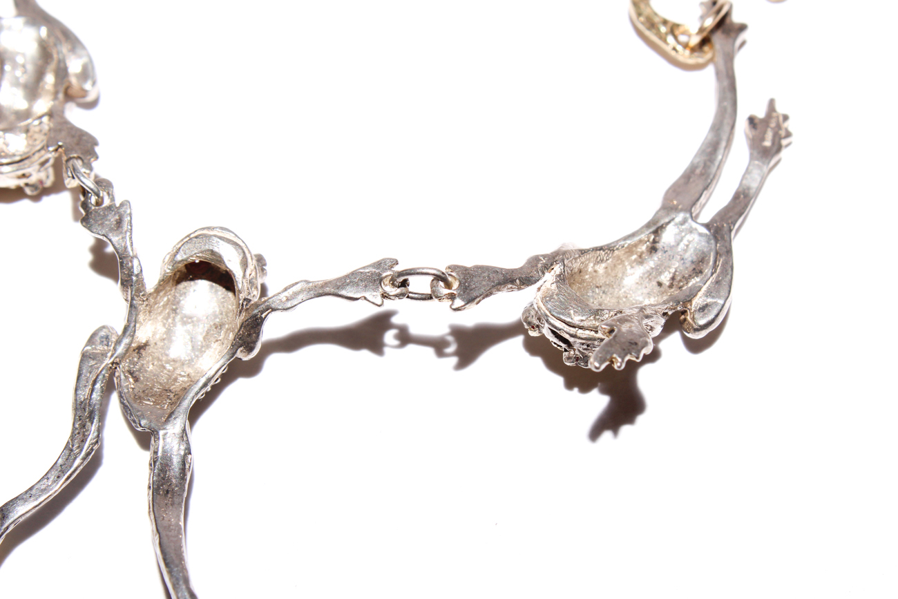 Barry Sterling Silver Frog Choker