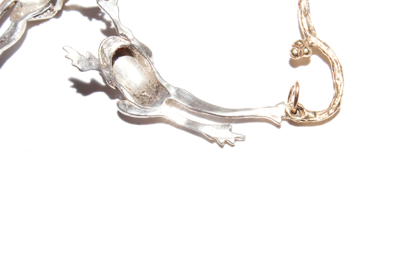 Barry Sterling Silver Frog Choker