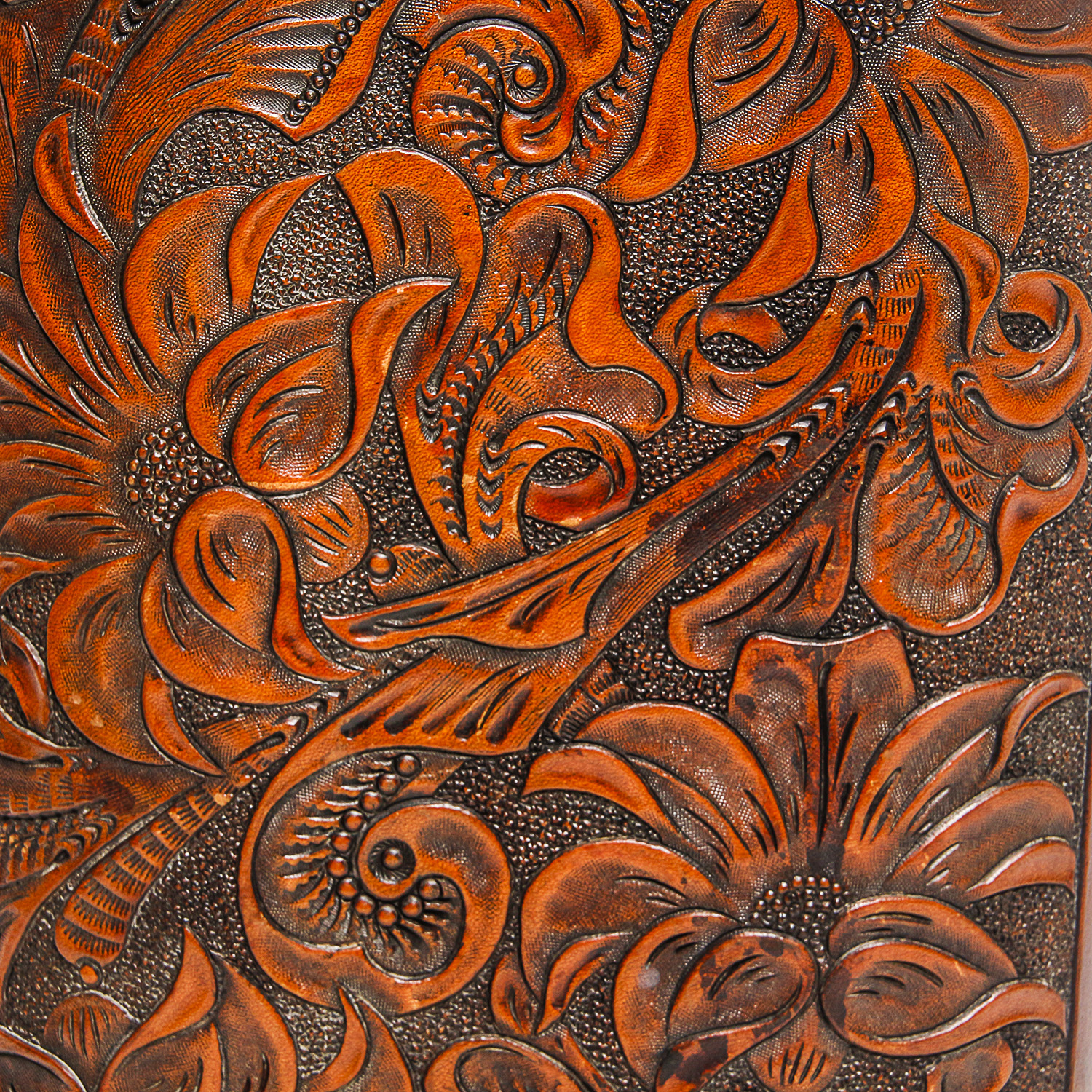 Collection of Hand-Tooled Leather Accessories