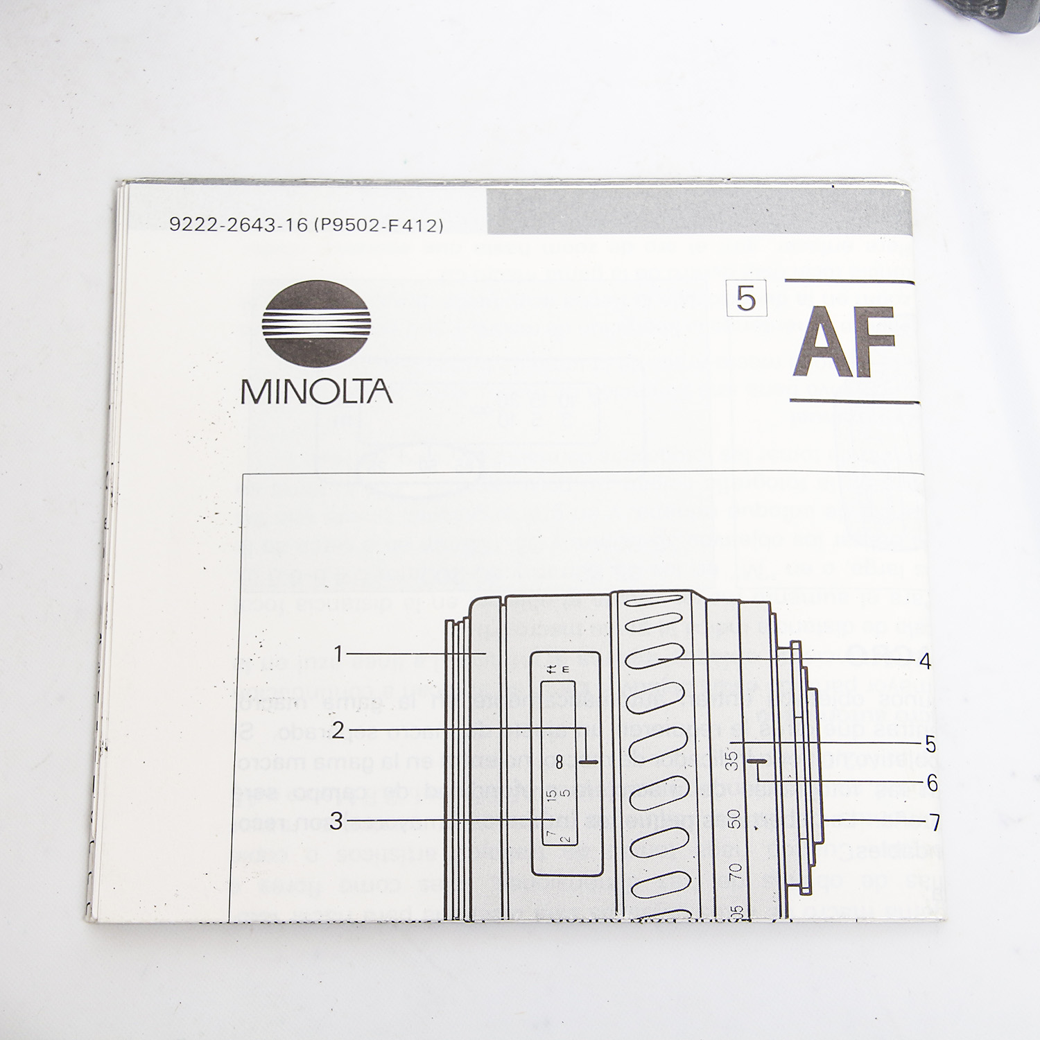 Minolta Film Camera with Zoom Lens and Accessories