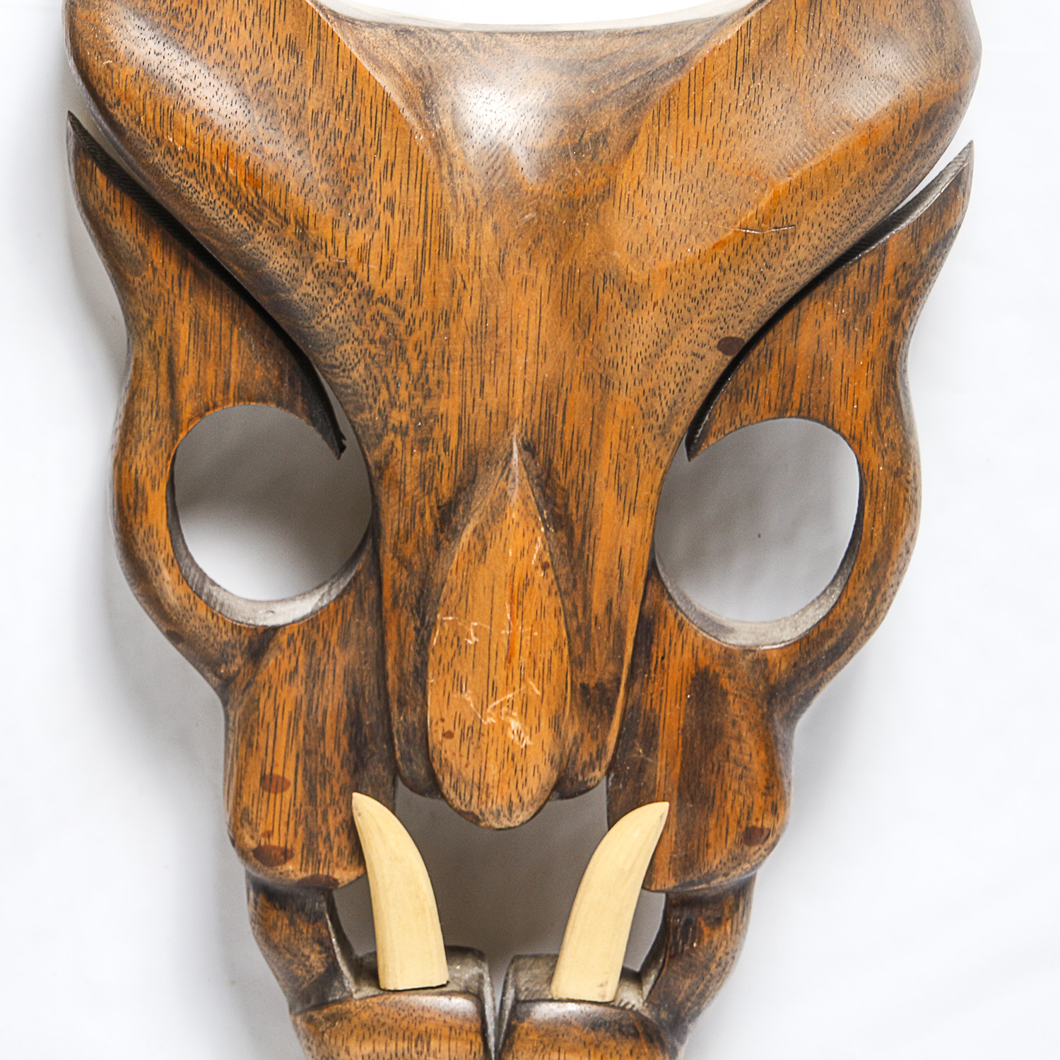 Pair of Carved Wooden Masks