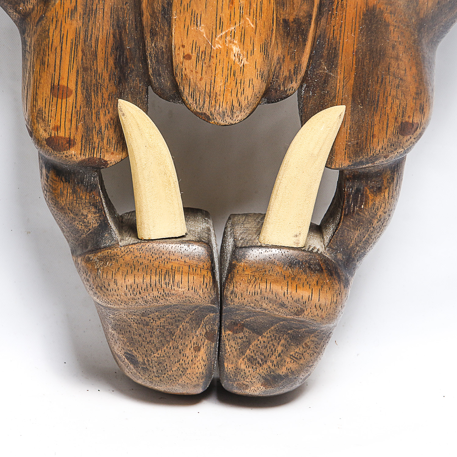 Pair of Carved Wooden Masks