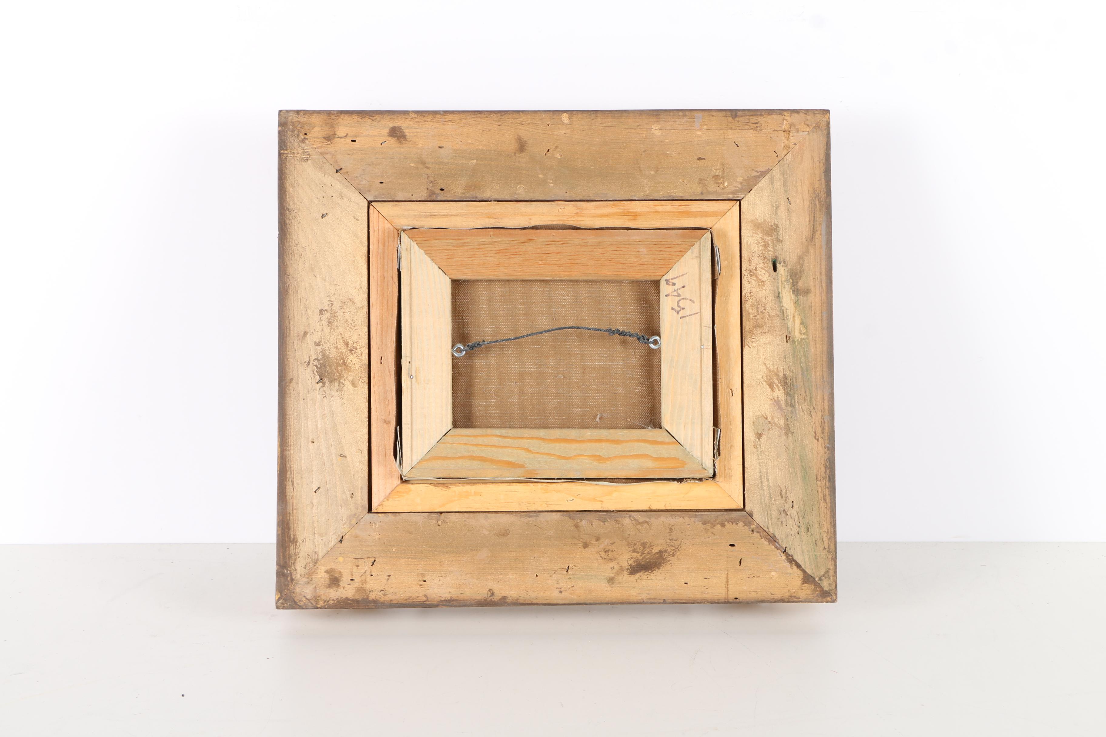 Oil on Canvas Painting of Cow in the Style of Van Webber