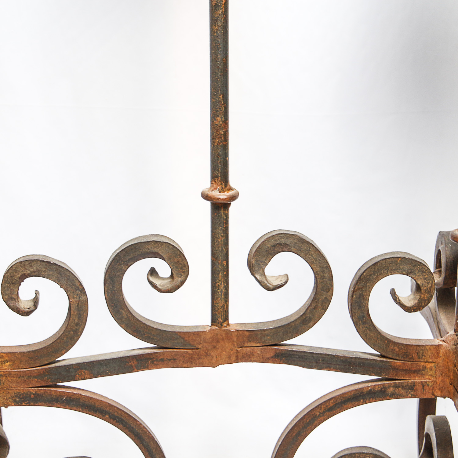 Hand-Wrought Iron Candelabra