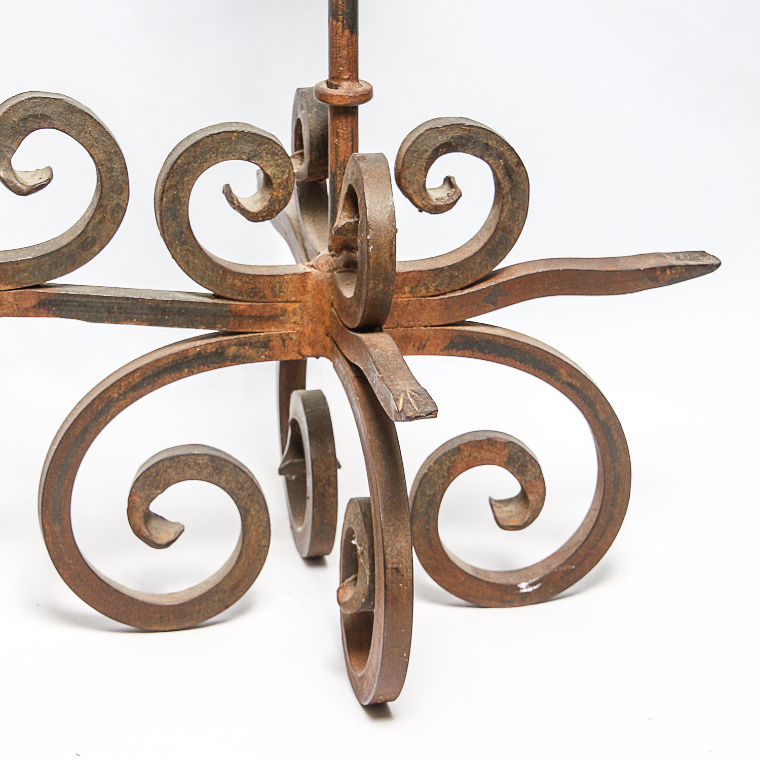 Hand-Wrought Iron Candelabra