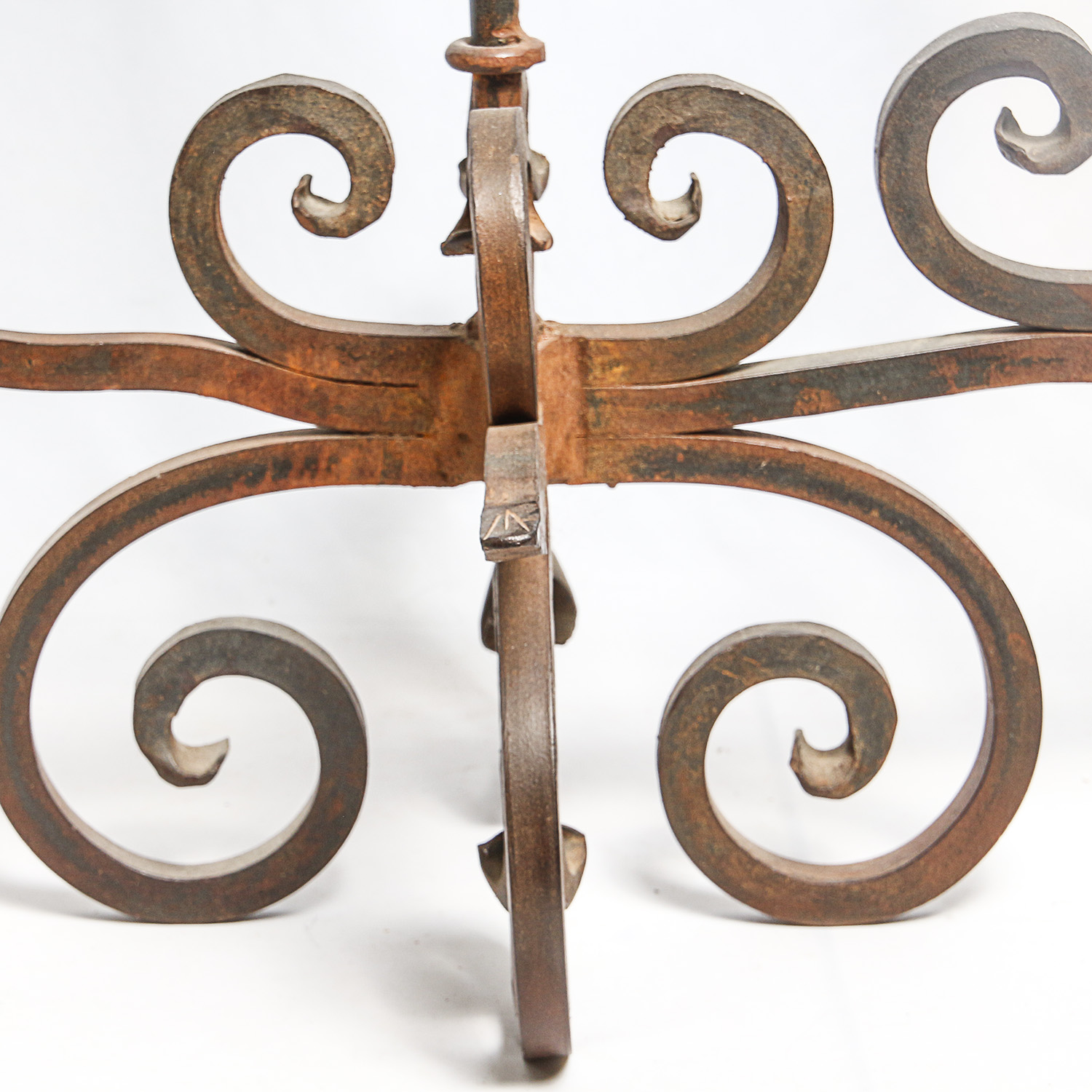 Hand-Wrought Iron Candelabra