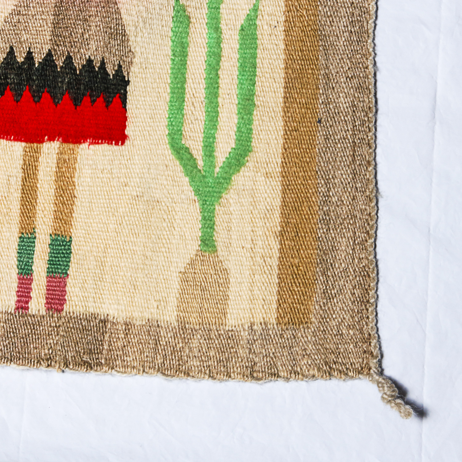 Handwoven Native American Style Wool Accent Rug