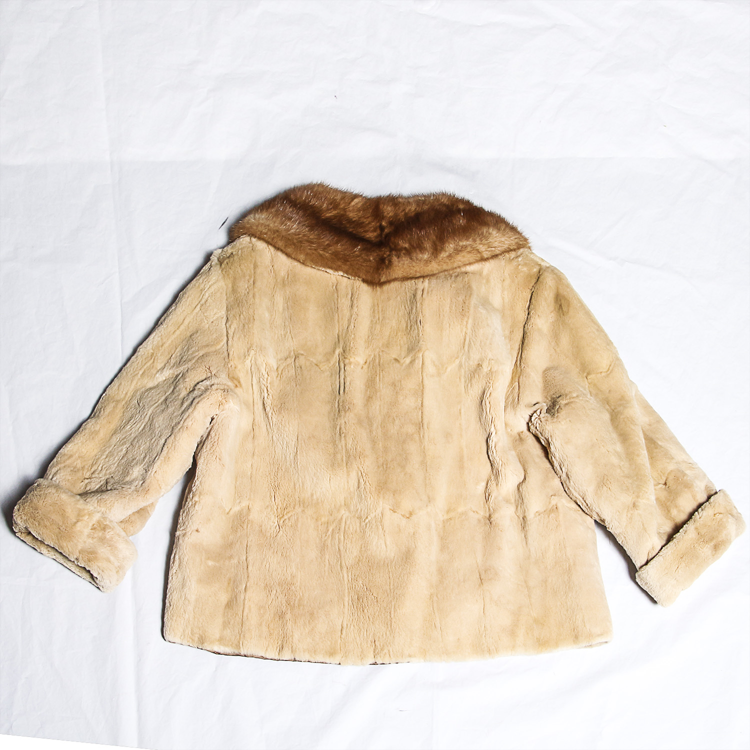 Vintage Angora and Mink Fur Coat