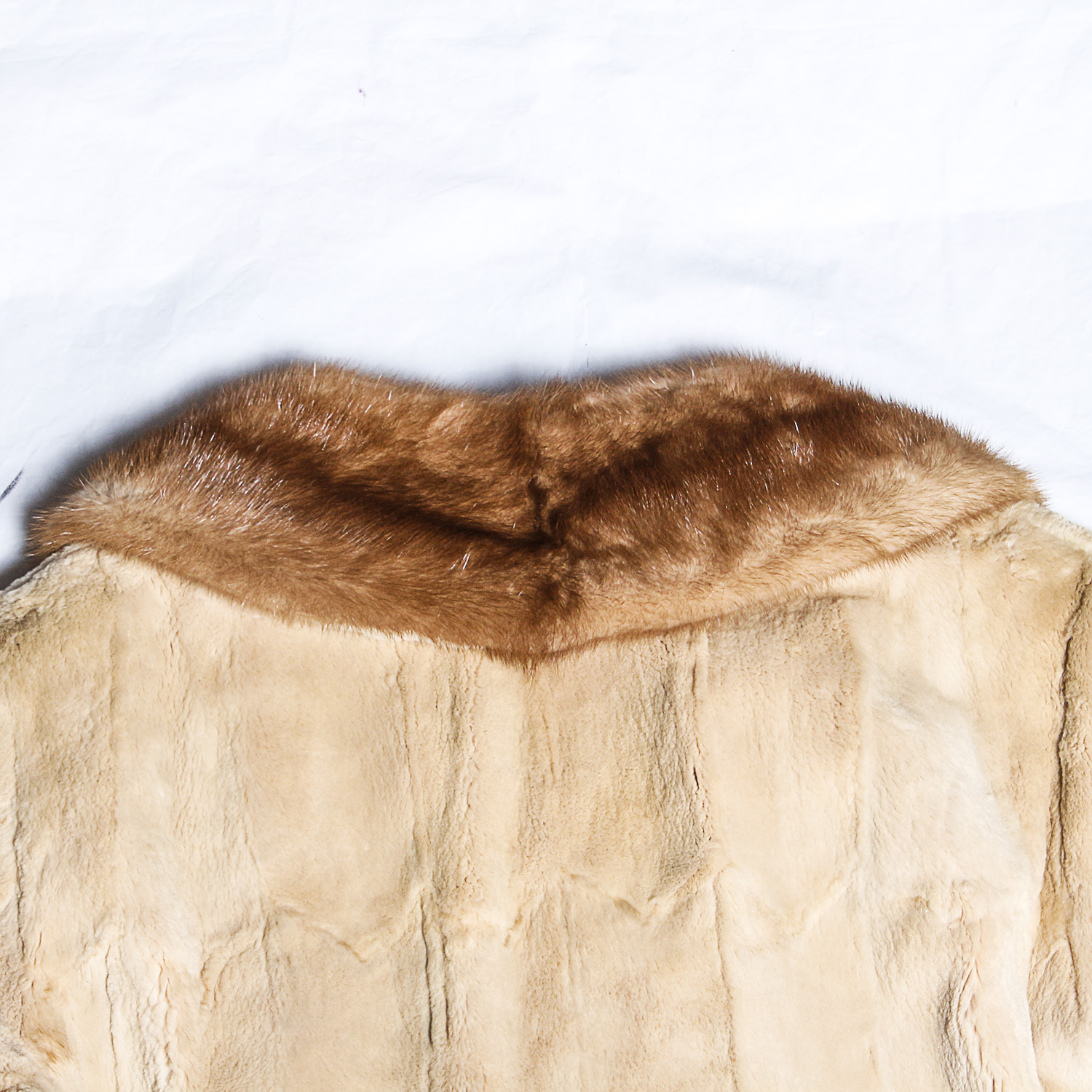 Vintage Angora and Mink Fur Coat