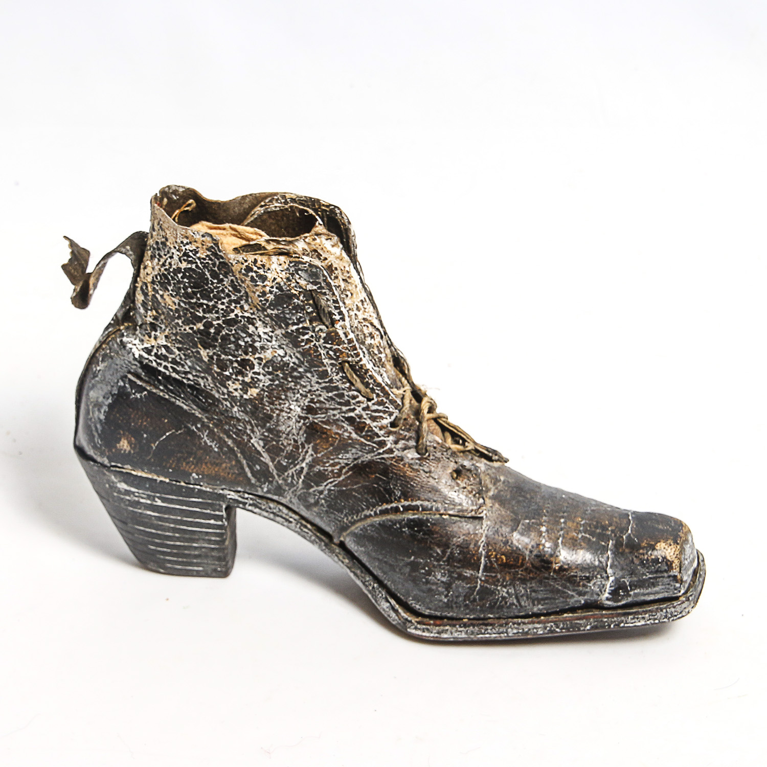 Pair of Antique Leather Shoe Pincushions