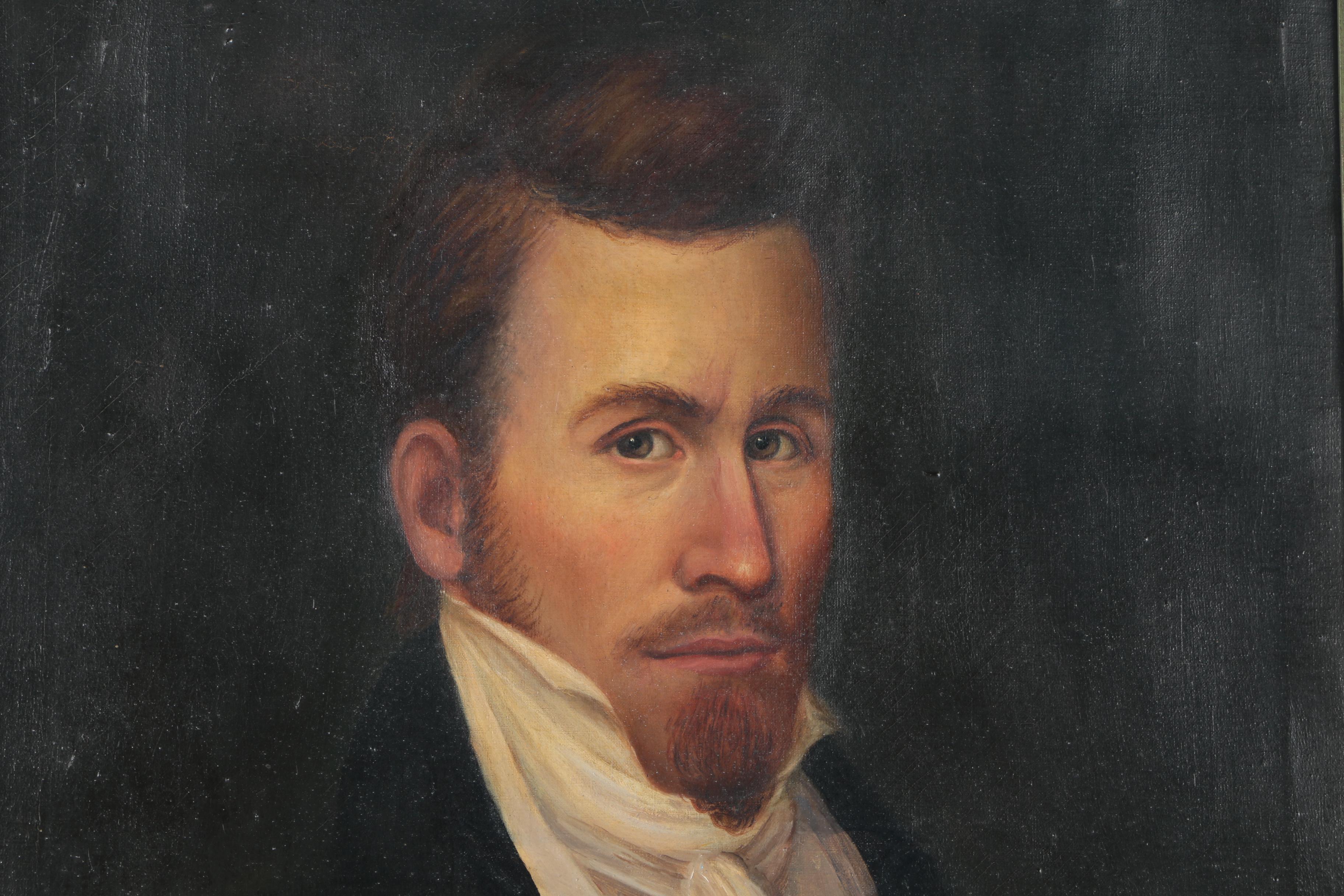 Oil on Canvas Portrait of Man