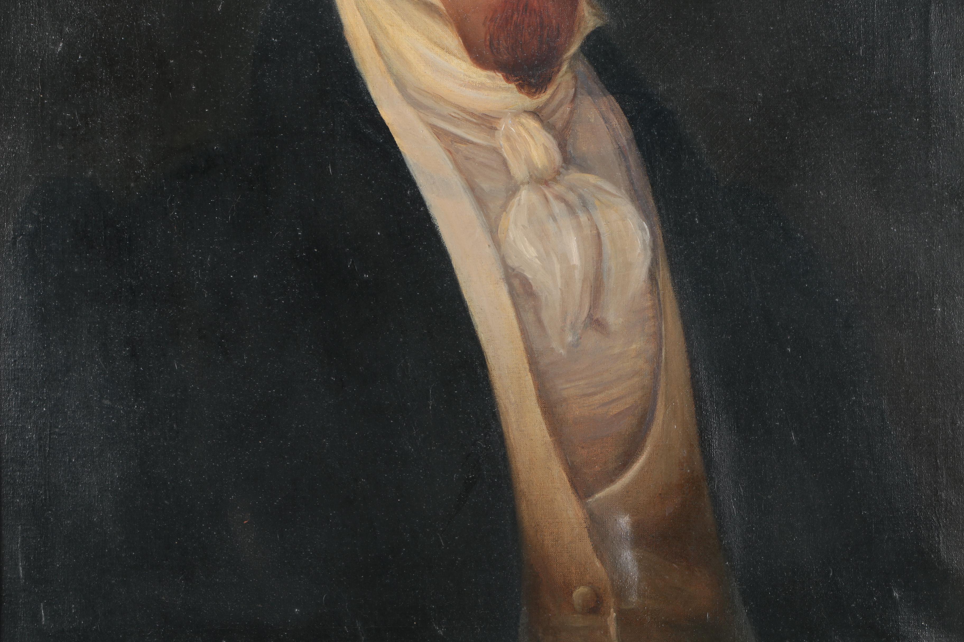 Oil on Canvas Portrait of Man