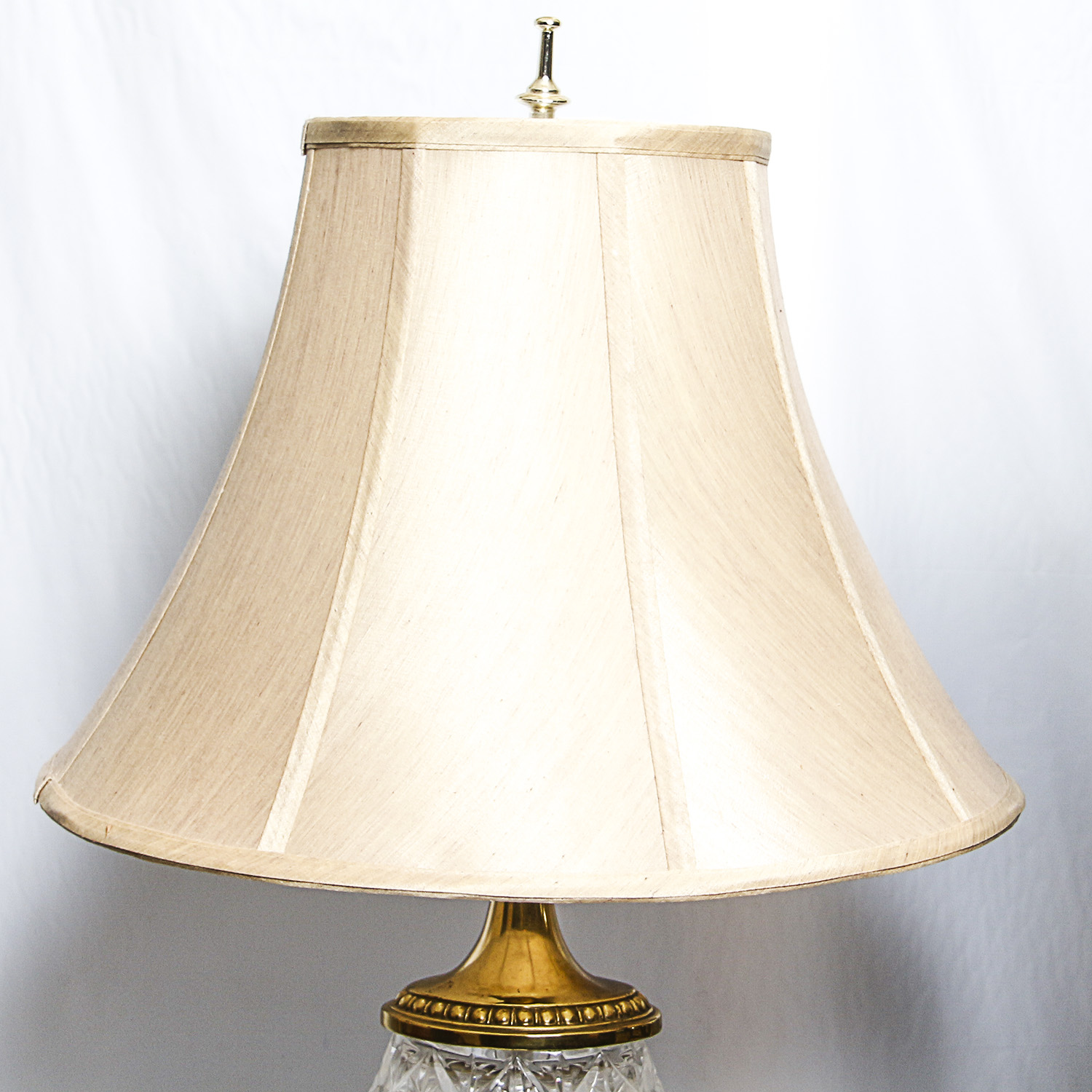 Pair of Cut Glass Table Lamps