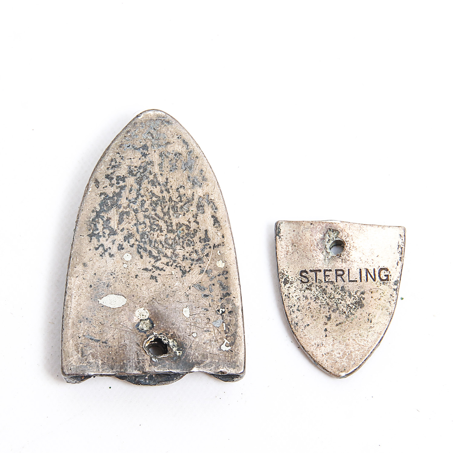 Sterling Western Belt Buckle Fragments