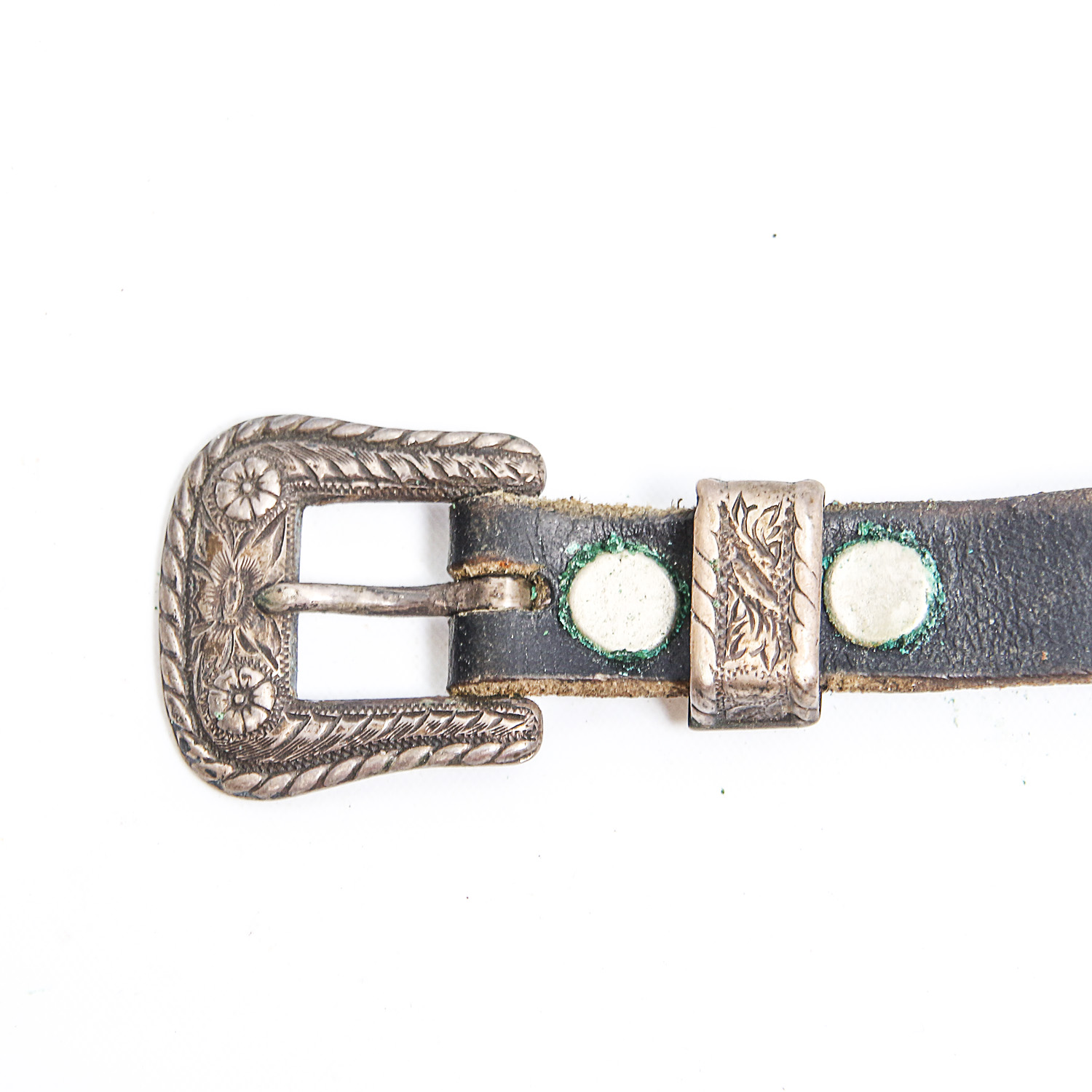 Sterling Western Belt Buckle Fragments