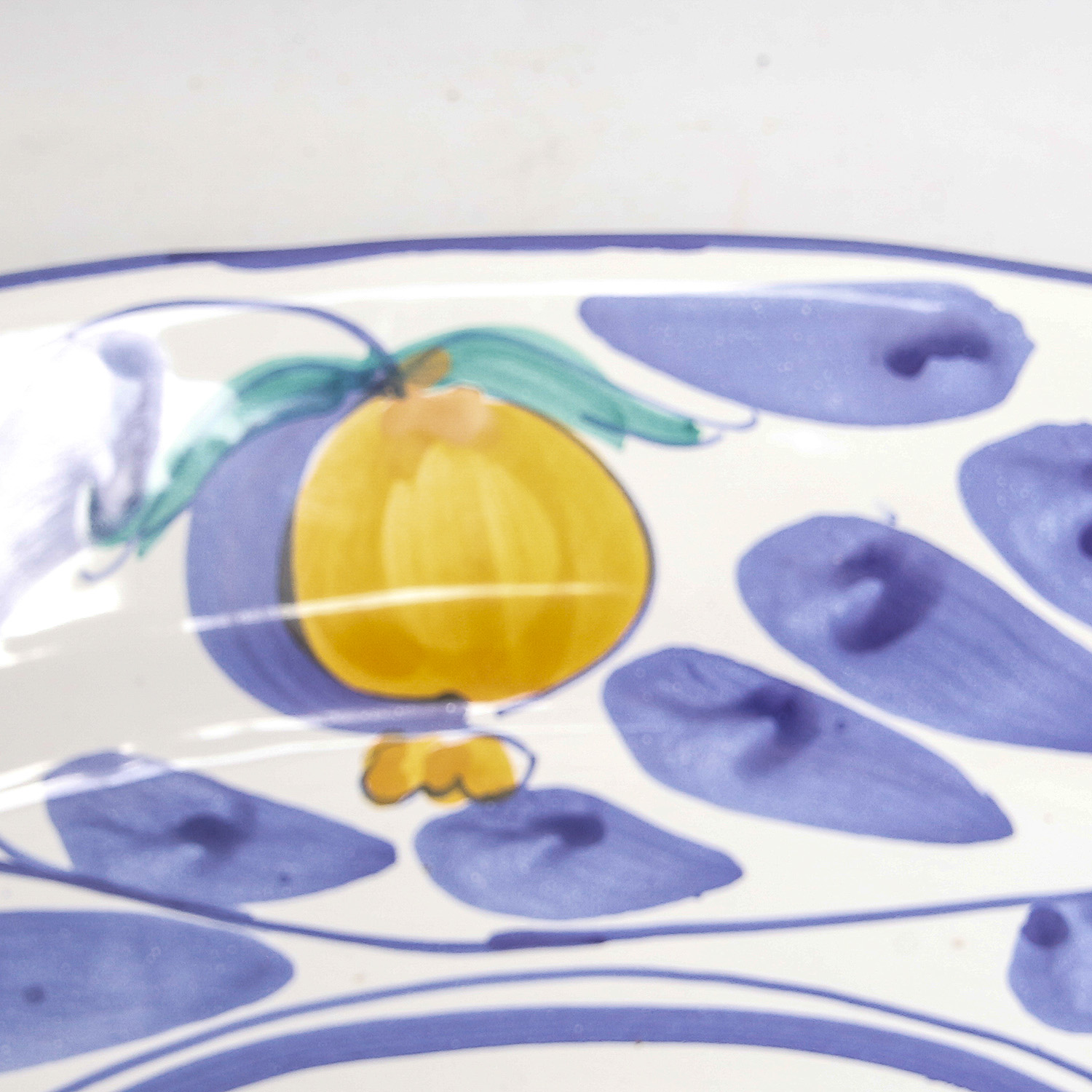 Pair of Hand-Painted Italian Ceramic Platters