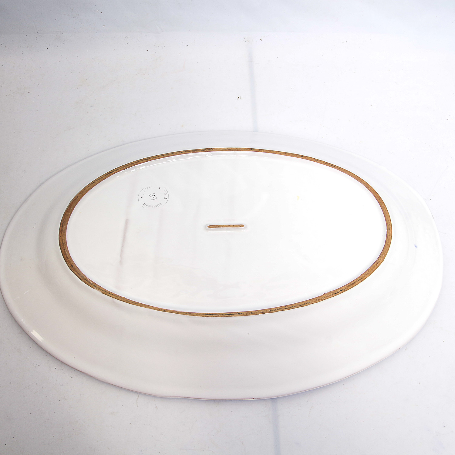 Pair of Hand-Painted Italian Ceramic Platters