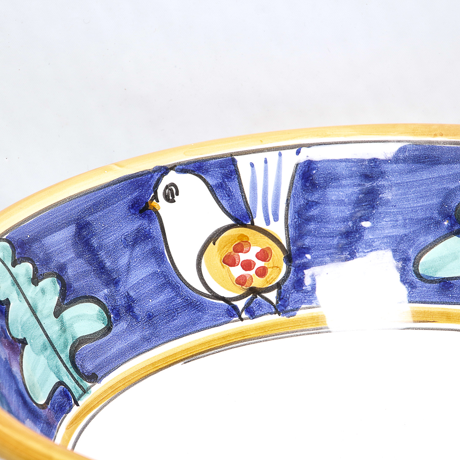 Pair of Hand-Painted Italian Ceramic Platters